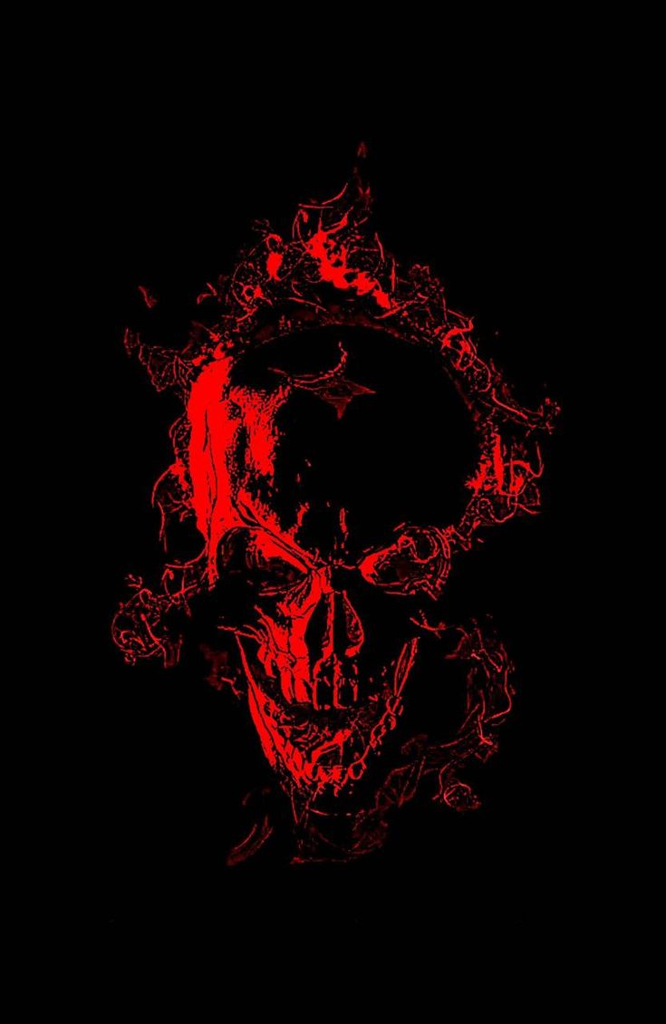 Burning Red Skull wallpaper by joshrinehart81. Black skulls wallpaper, Skull wallpaper, Red and black wallpaper