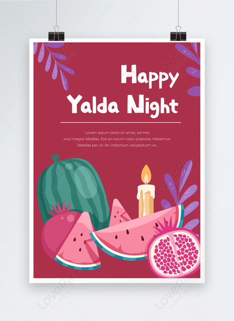 Yalda night poster dark red background image_picture free download 465671875_lovepik.com