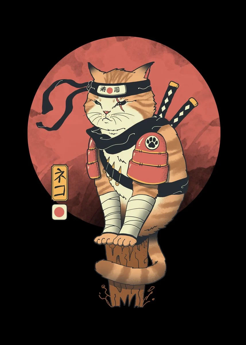 Samurai Cat Wallpapers - Wallpaper Cave