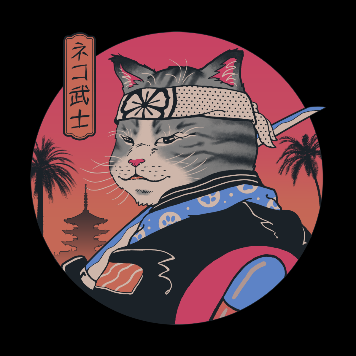 Samurai Cat Wallpaper | PixLith