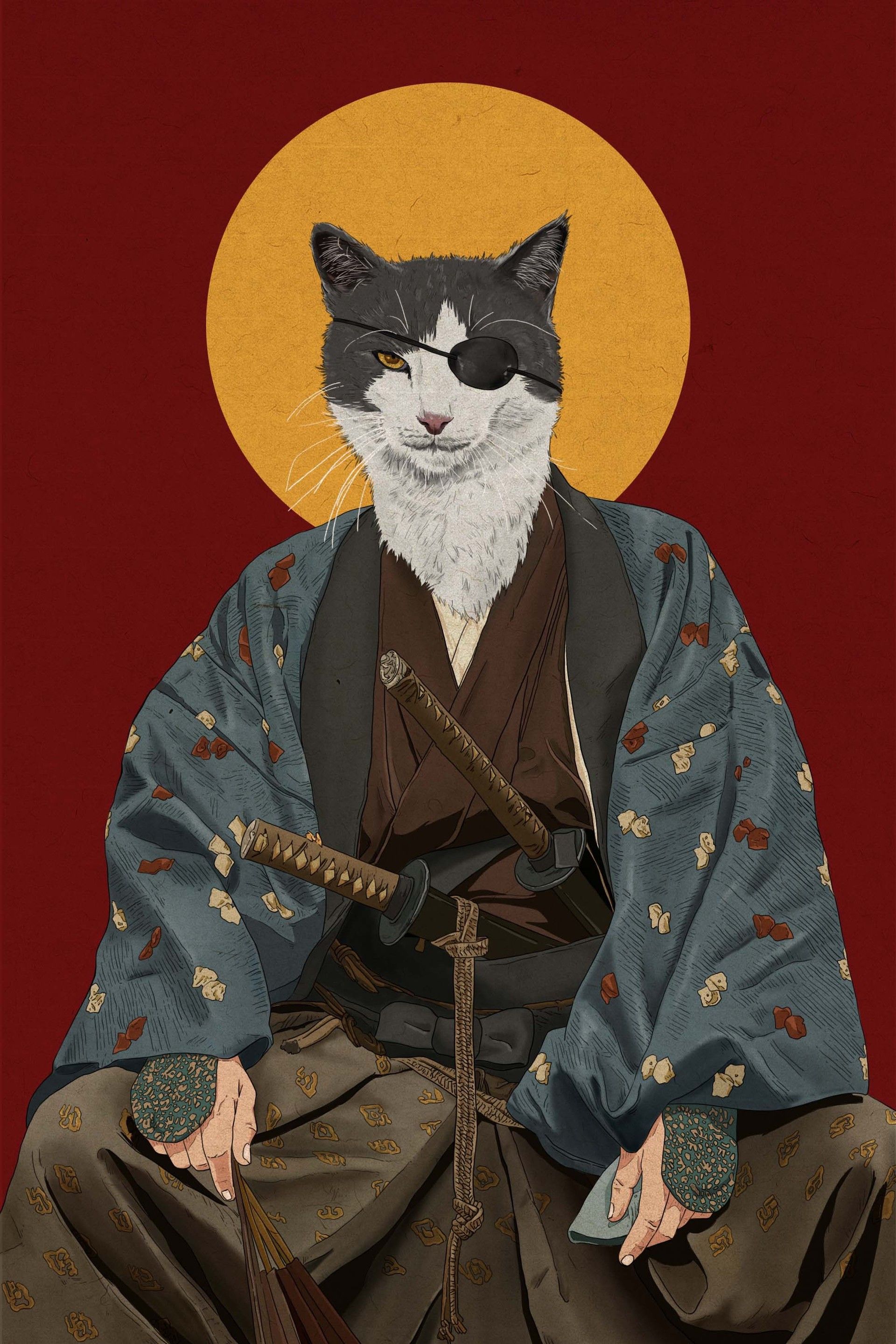 Samurai Cat Wallpapers - Wallpaper Cave