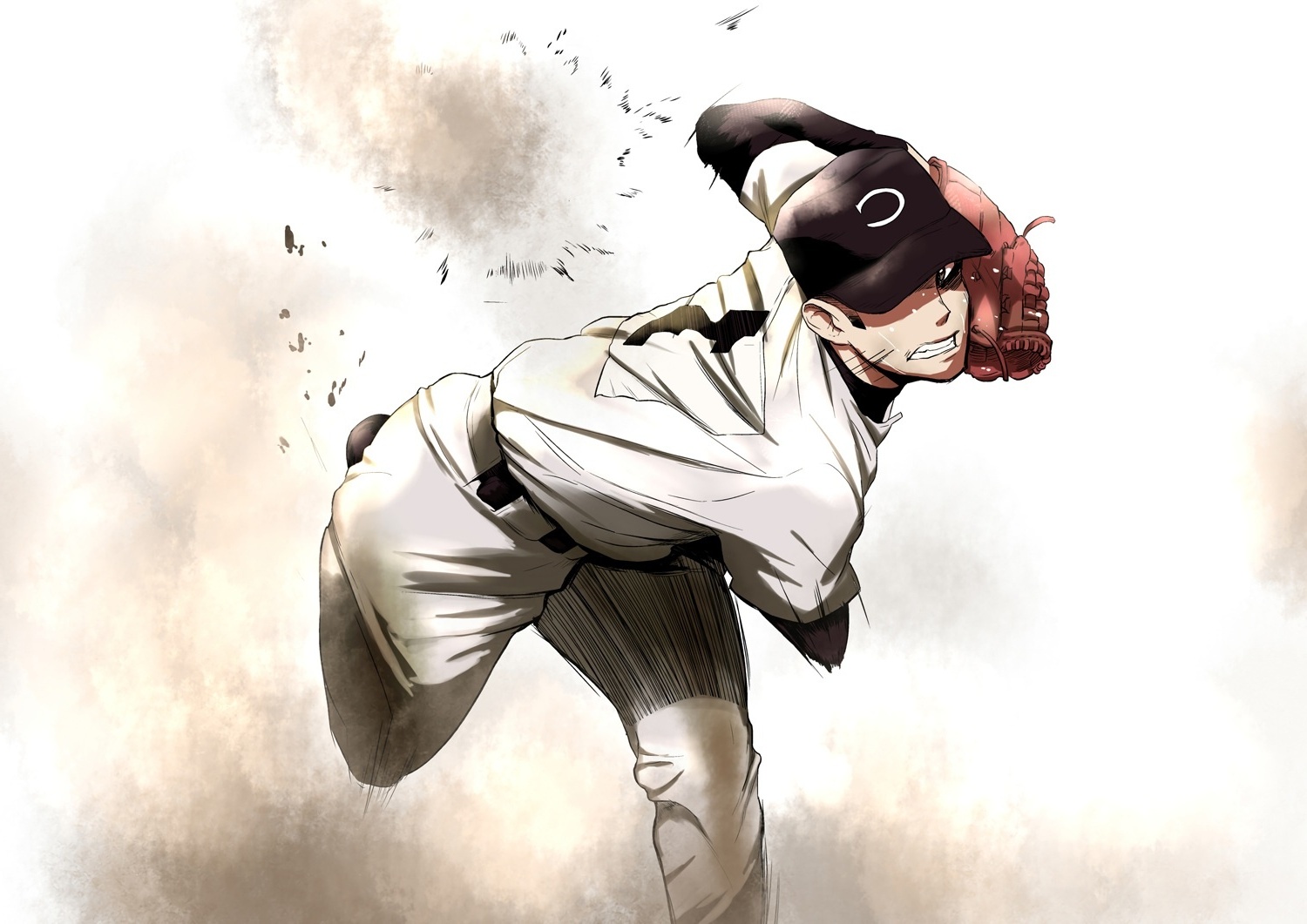 Wallpaper Baseball Player, Sports, Hat, Anime Boy:1500x1061