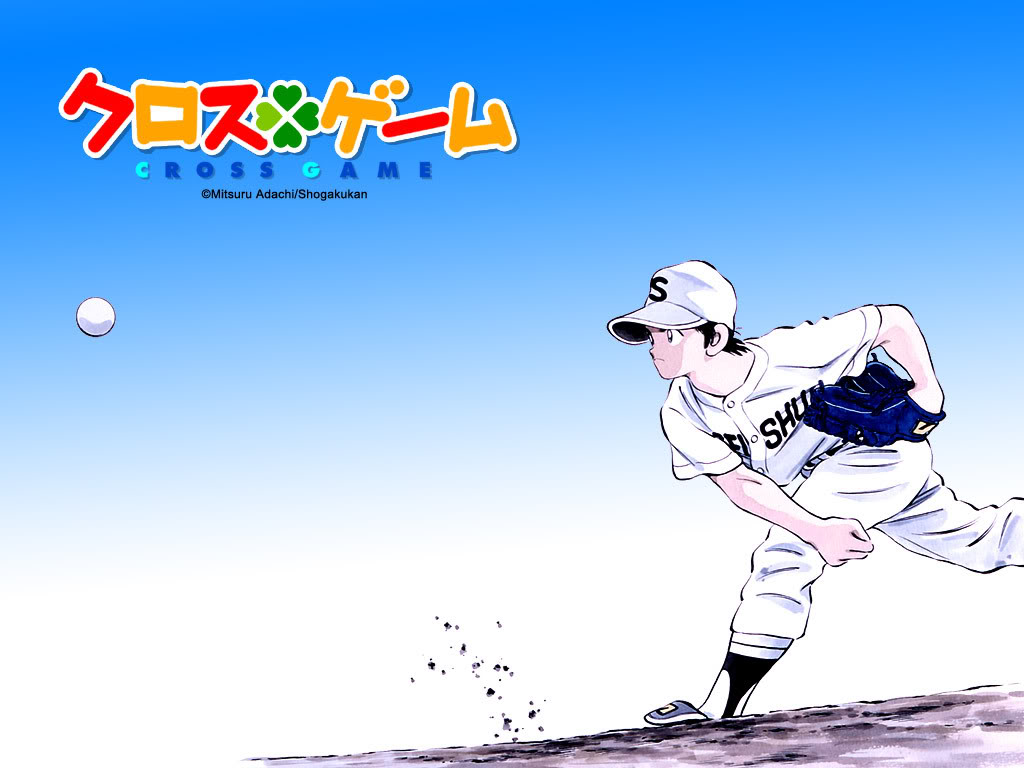 Anime wallpaper cross game kitamura kou copyright name jpeg artifacts baseball 1024x768 67713 en