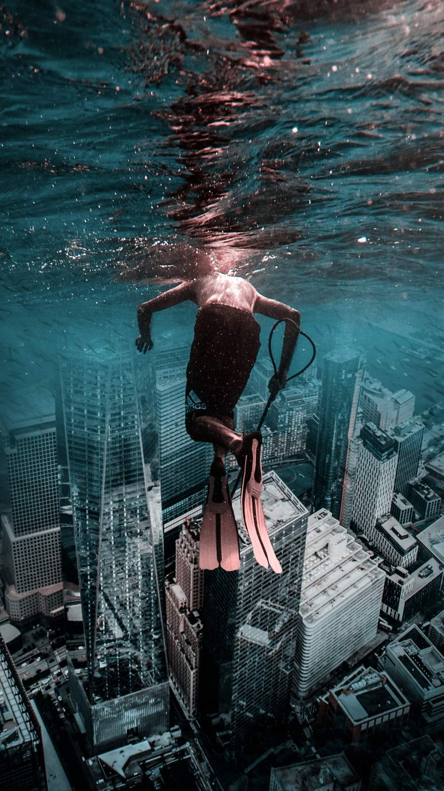 Underwater City IPhone Wallpaper Wallpaper, iPhone Wallpaper