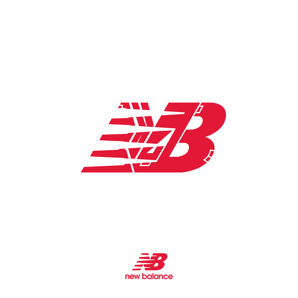 New Balance™ logo with Arabic typography. Typography, ? logo, New balance