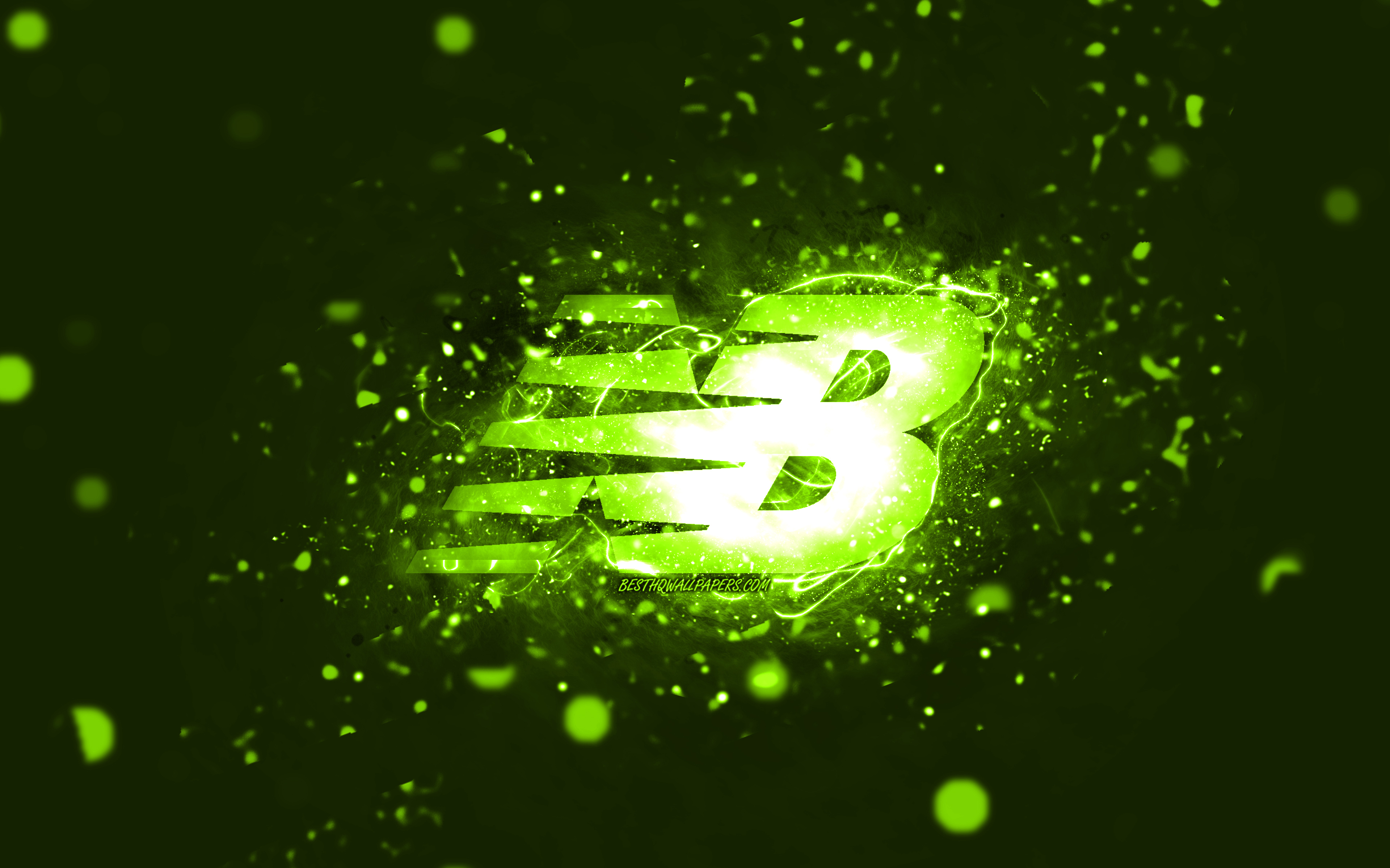 Download wallpaper New Balance lime logo, 4k, lime neon lights, creative, lime abstract background, New Balance logo, fashion brands, New Balance for desktop with resolution 3840x2400. High Quality HD picture wallpaper