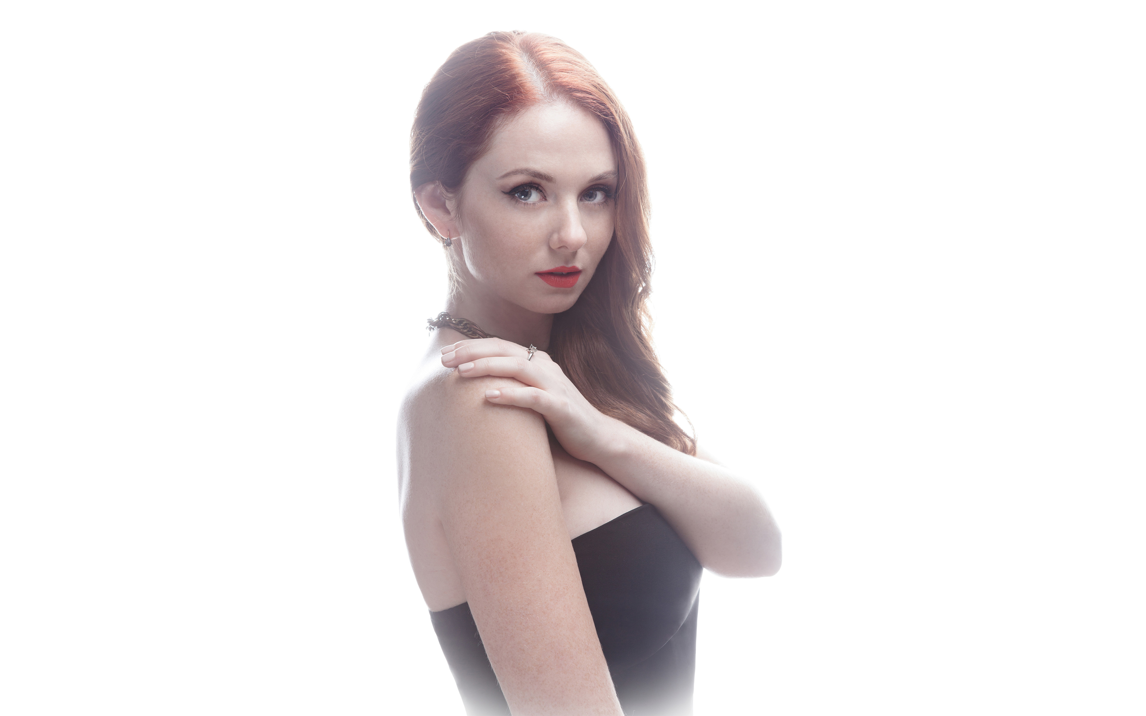 Download wallpaper Lena Katina, 4k, russian singer, beauty, ginger girls, photohoot for desktop with resolution 3840x2400. High Quality HD picture wallpaper