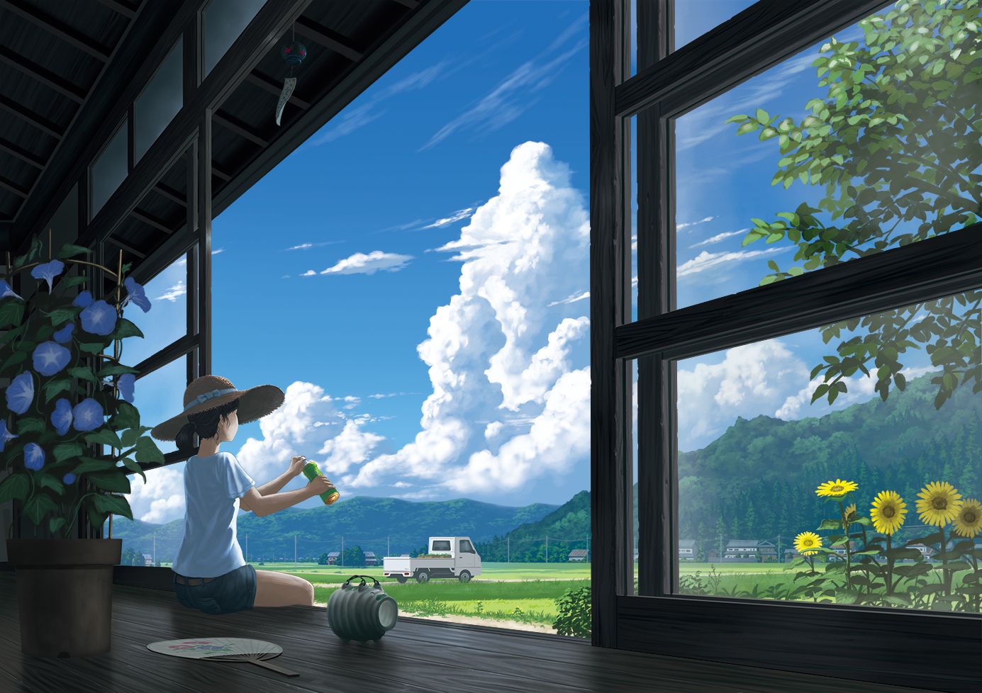 Anime Summer Scenery Wallpaper Wallpaper Popular Anime Summer Scenery Wallpaper Background