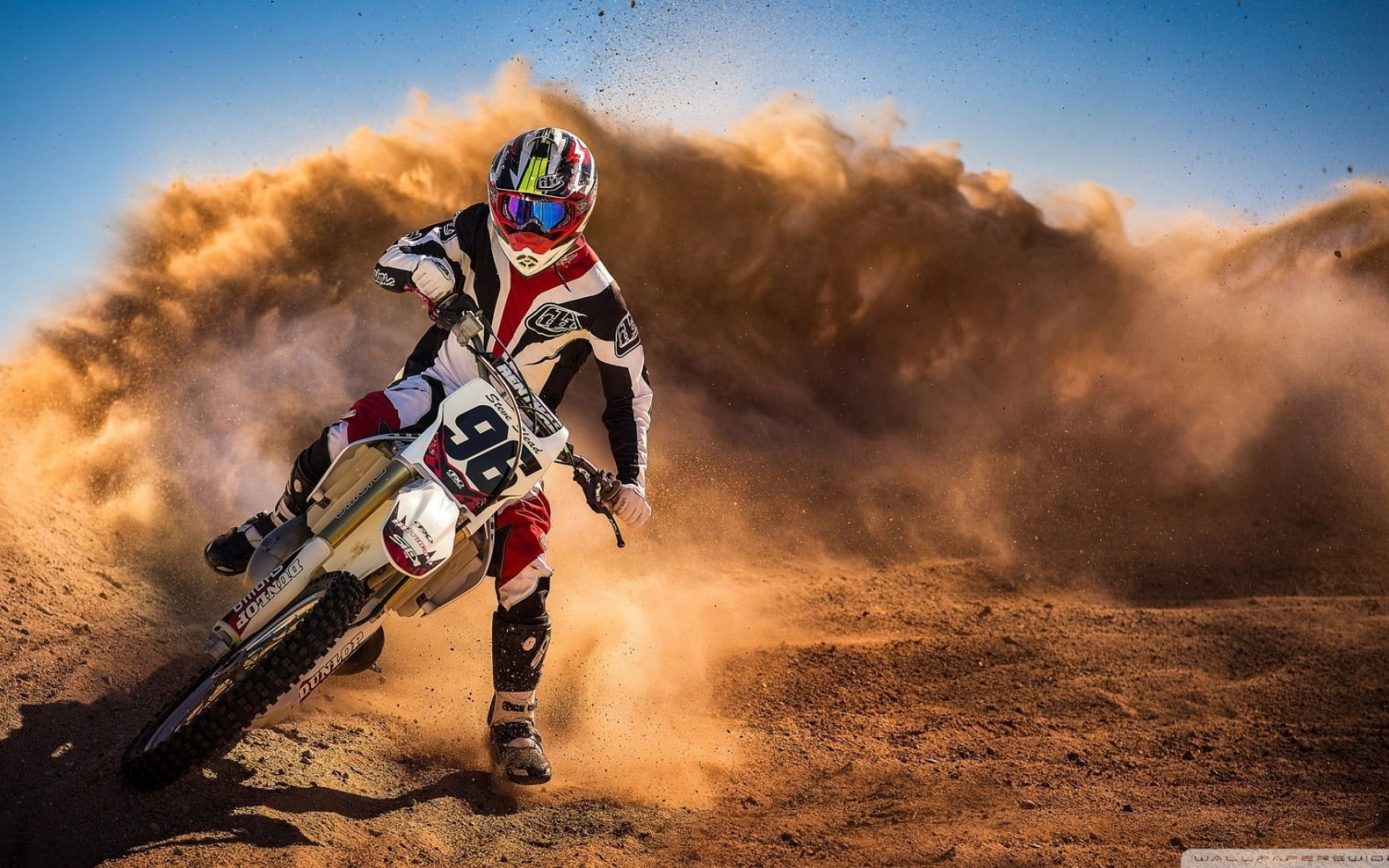 White And Black Motocross Dirt Bike Wallpaper, Motorcycle, Dirt Bikes, Sport • Wallpaper For You