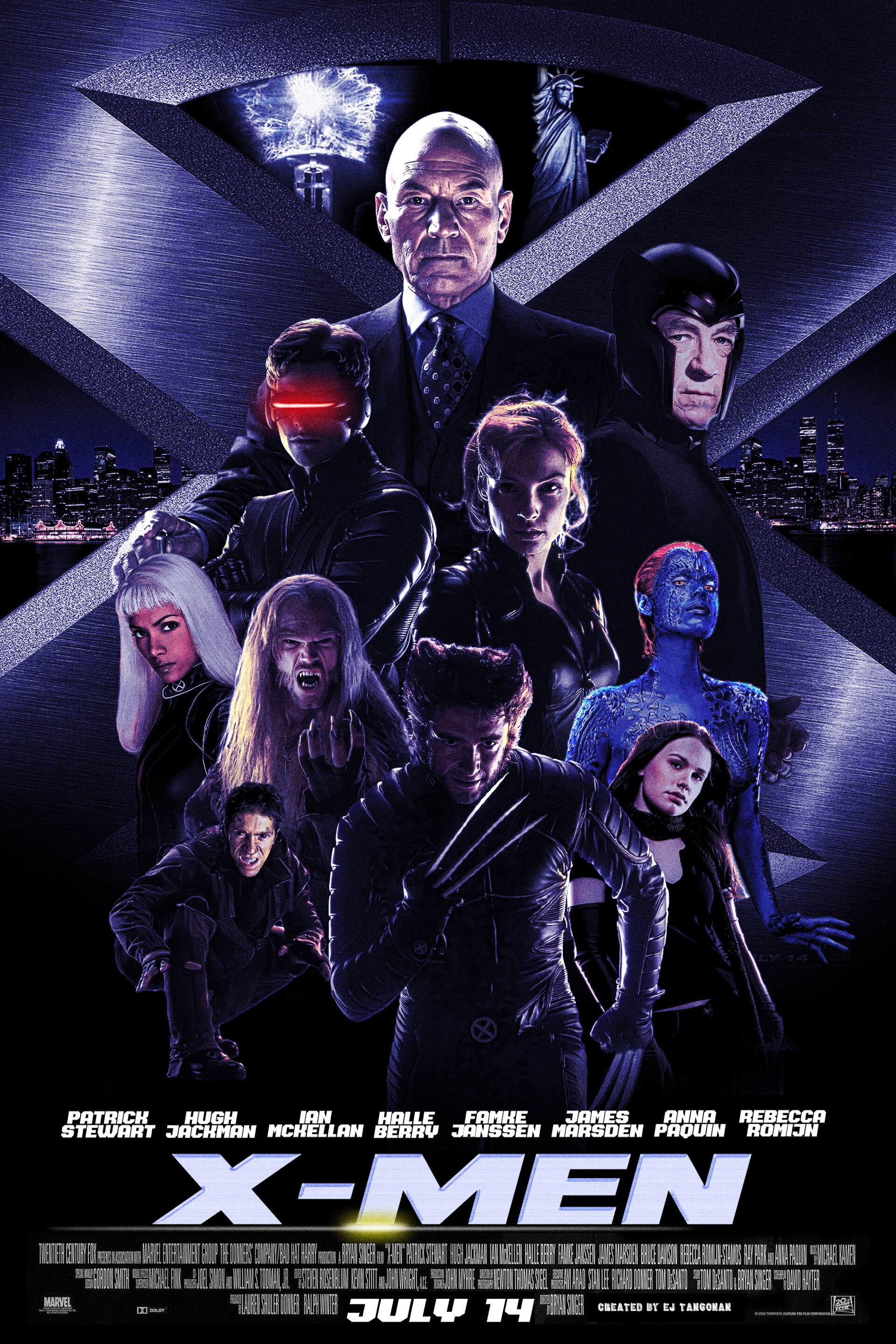 X Men (2000) Modern Poster