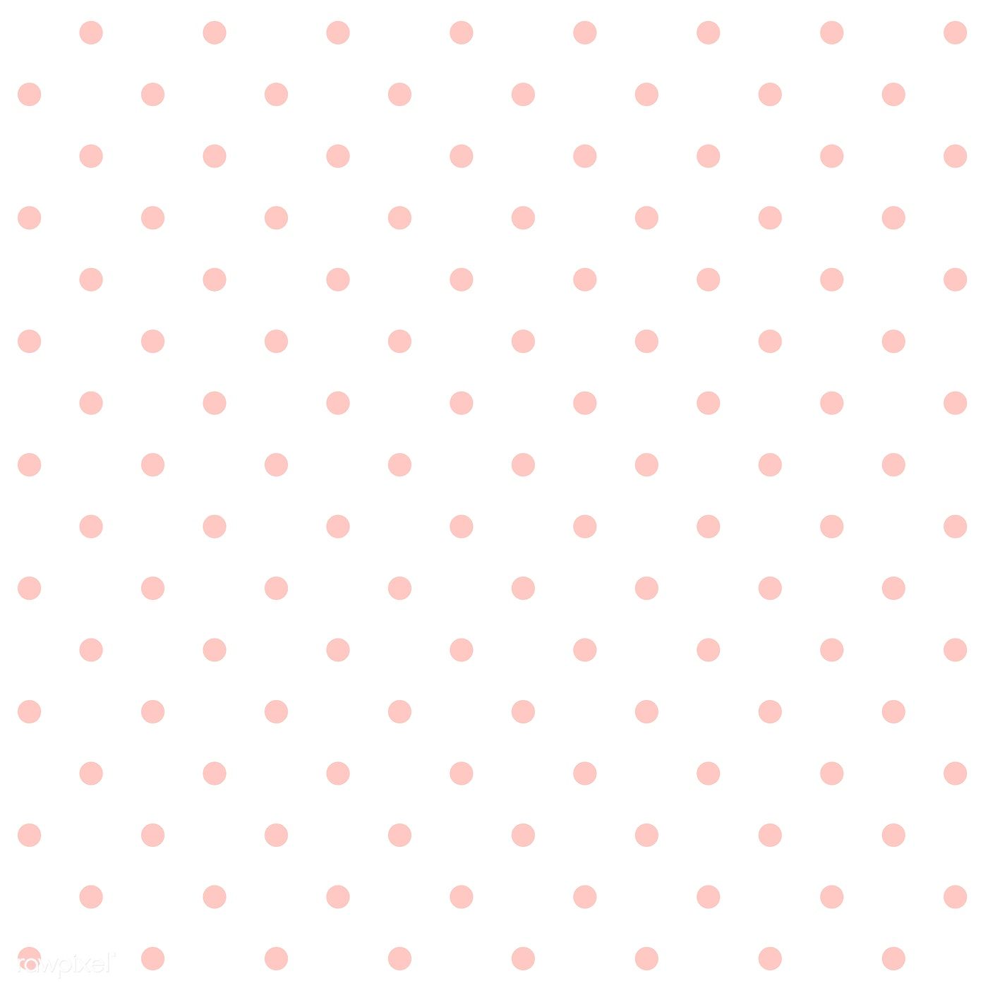 Pastel pink and white seamless polka dot pattern vector. free image by rawpixel.com. Polka dots wallpaper, Pink polka dots background, Pink polka dots wallpaper