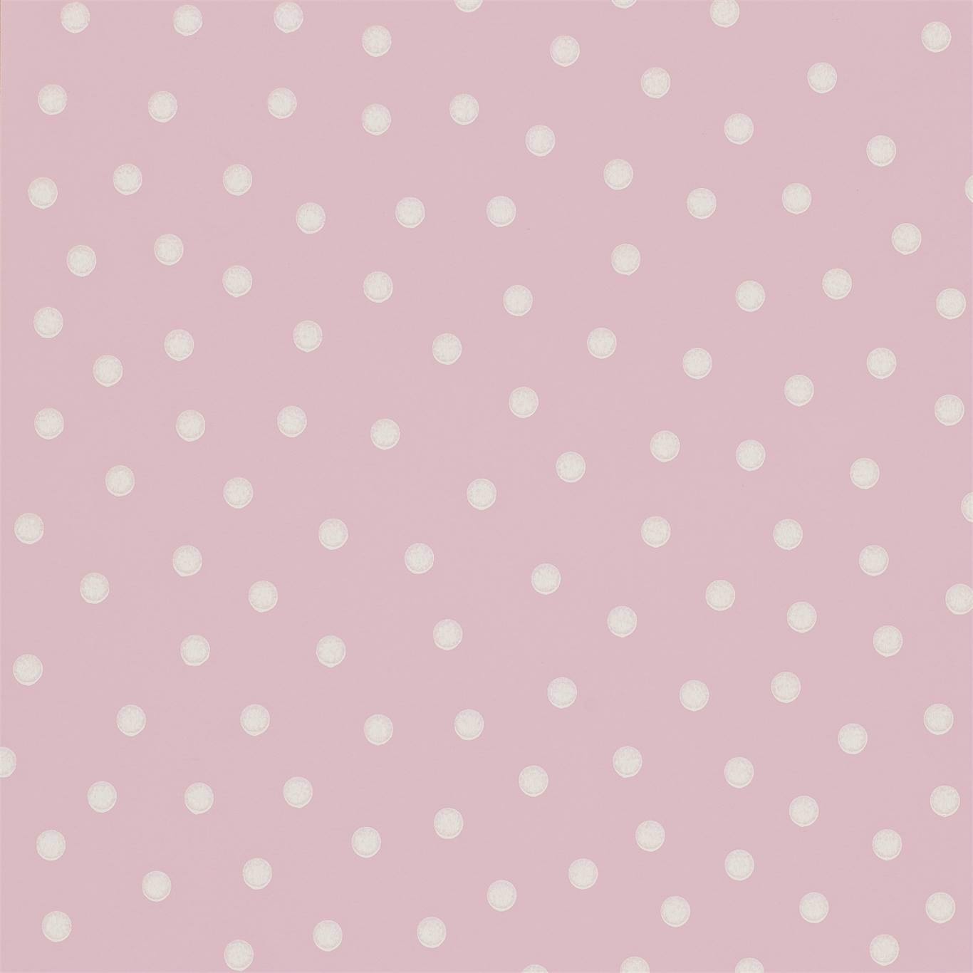 Polka Dot Rose Pink Wallpaper. Sanderson