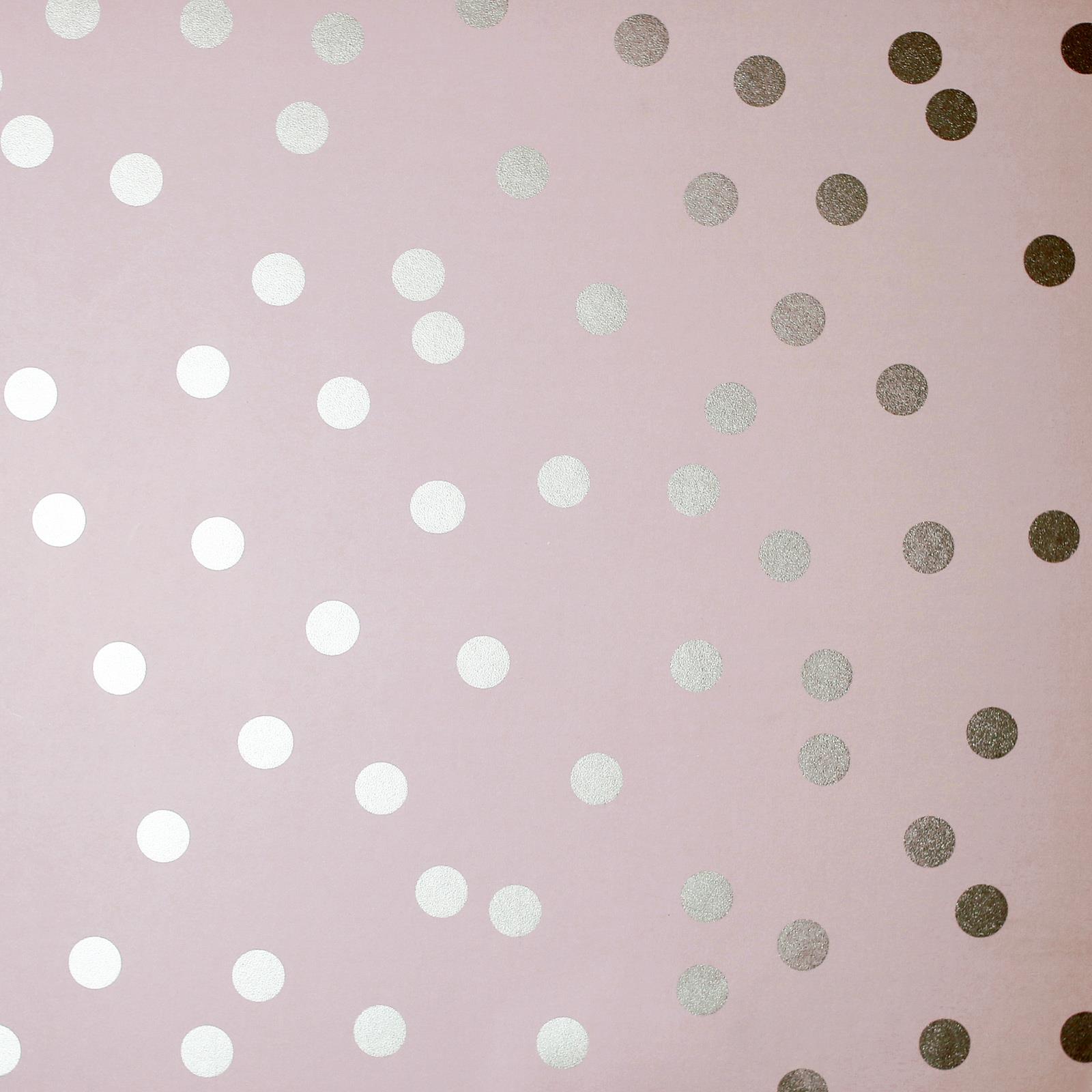 Arthouse Dotty Pink / Rose Gold 685000 Metallic Small Polka Dots Wallpaper online