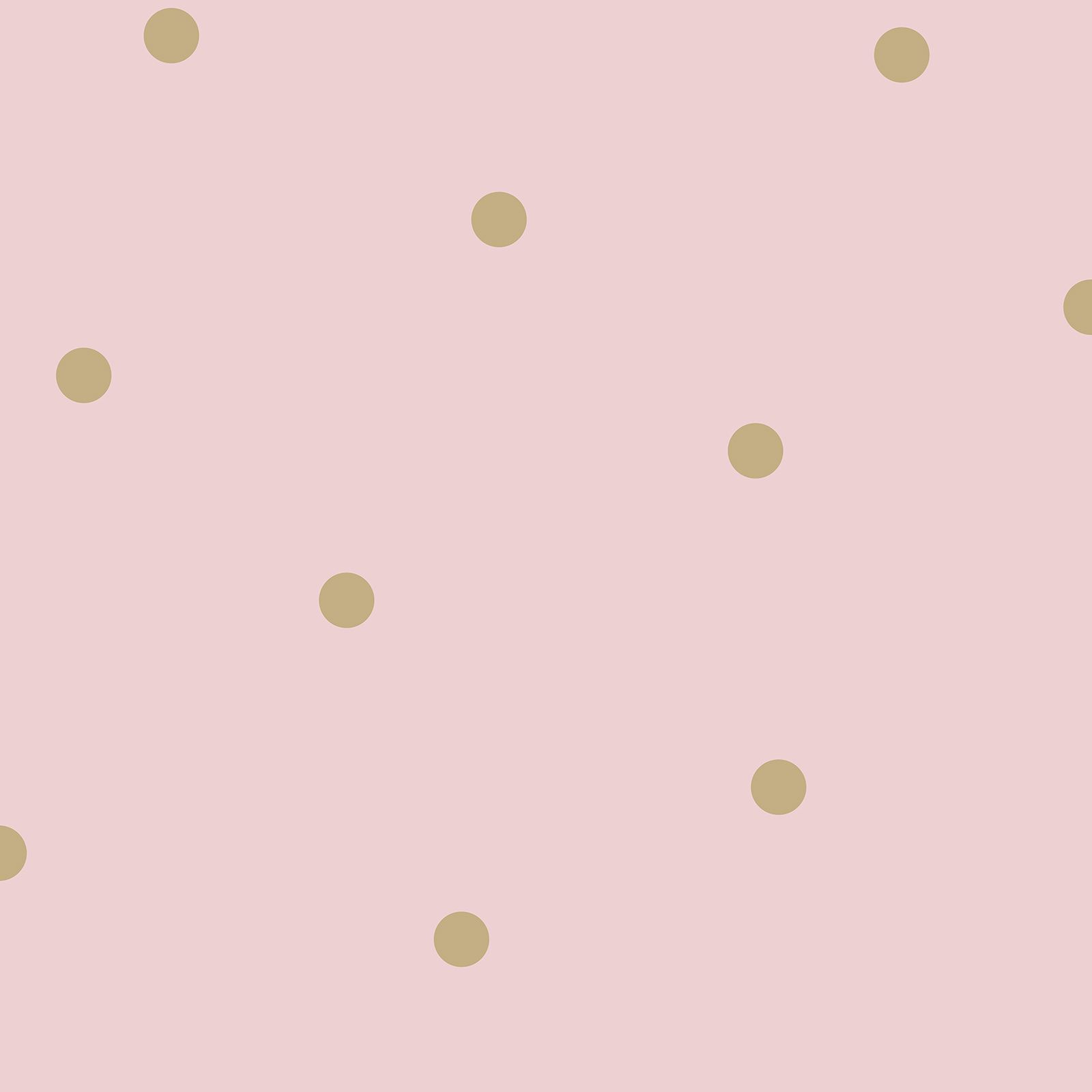 Dotty Wallpaper Pink / Gold Decor 12604 Polka Dot online