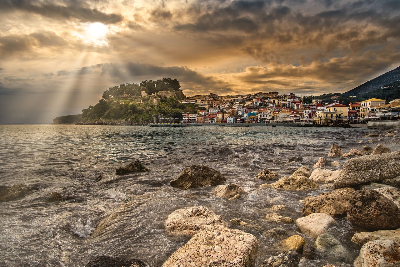 Parga Fishing Village Sunset