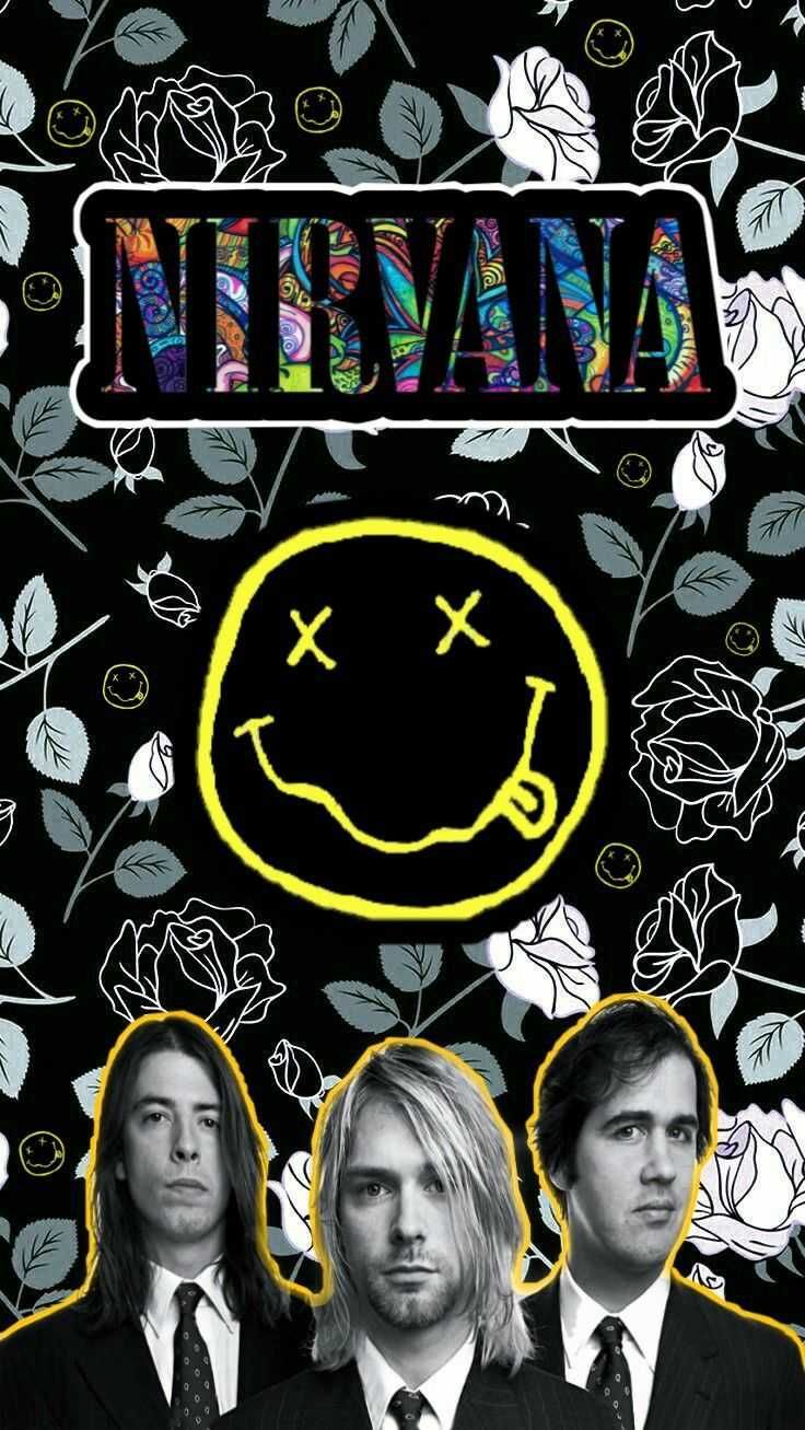 Nirvana Poster Wallpapers - Wallpaper Cave, image size:736x1307