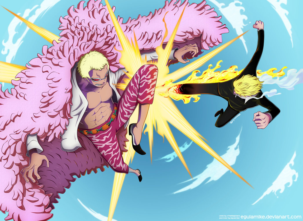 Free download One Piece 723 Sanji Vs Doflamingo Request By by Eguiamike on [1046x763] for your Desktop, Mobile & Tablet. Explore Doflamingo Wallpaper. Luffy vs Doflamingo Wallpaper, One Piece