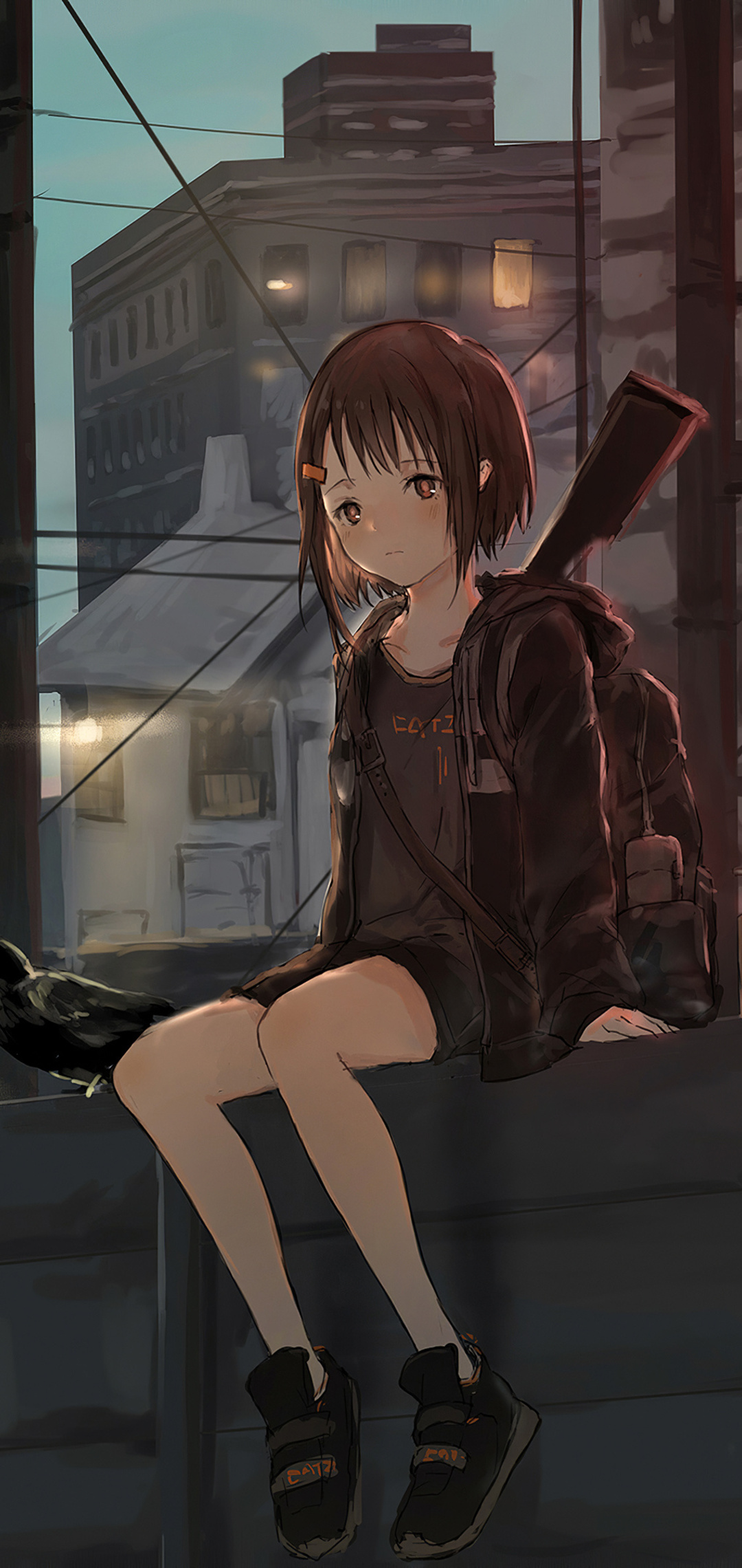 1920x1200 / Girl, Anime, Hair, Brunette, Negative, Attitude, Gesture  wallpaper - Coolwallpapers.me!
