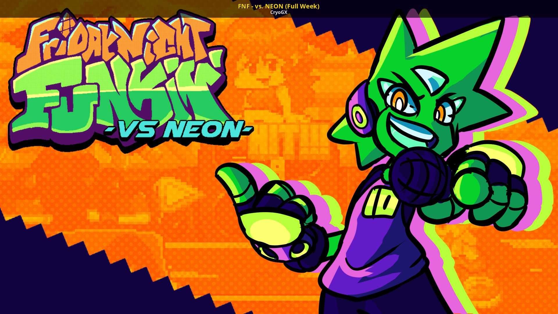 FNF vs Neon Wallpaper. Neon, Neon wallpaper, Funkin