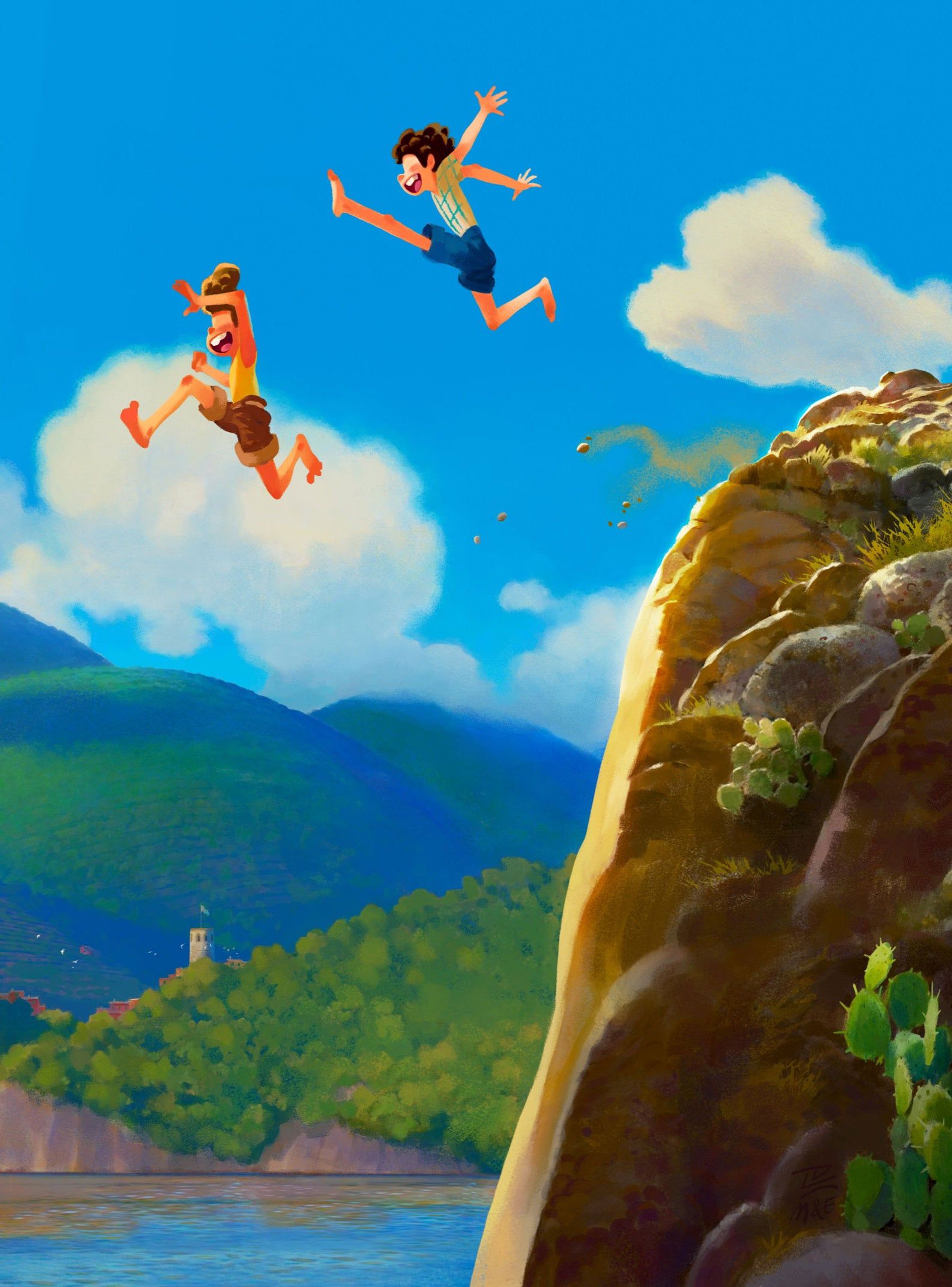 Disney Pixar's Luca Looks Like The Summer In Italy You Wish You Had This Year. Disney wallpaper, Disney art, Disney fan art