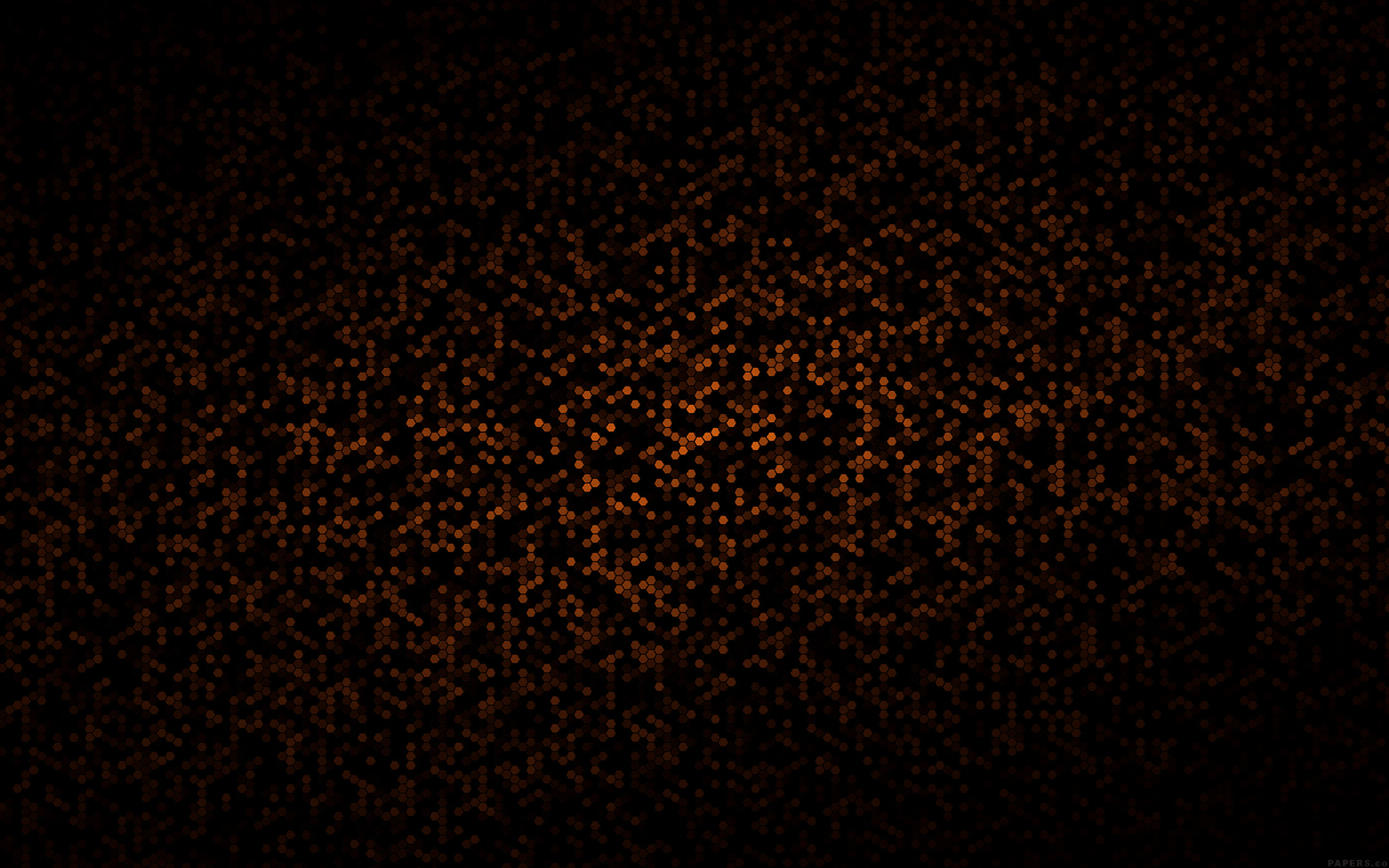 wallpaper for desktop, laptop. dots pattern black and orange abstract