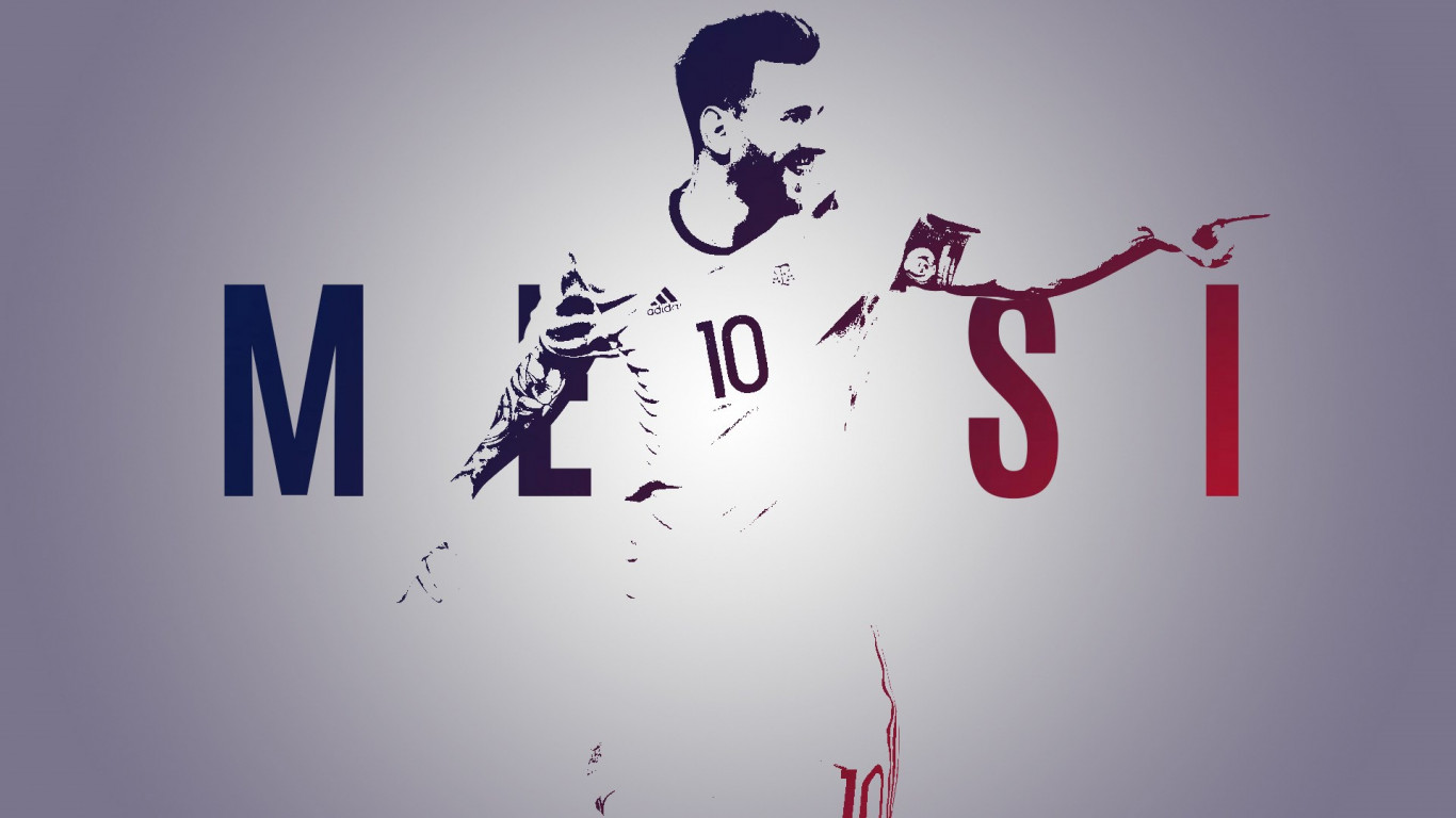Download wallpaper: Leo Messi 1366x768