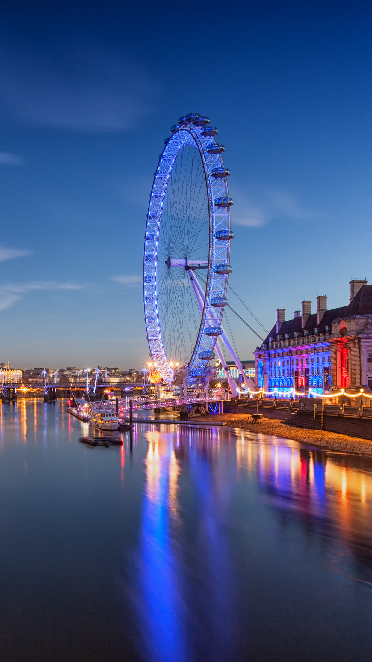 London Eye Wallpaper for iPhone 11, Pro Max, X, 8, 7, 6