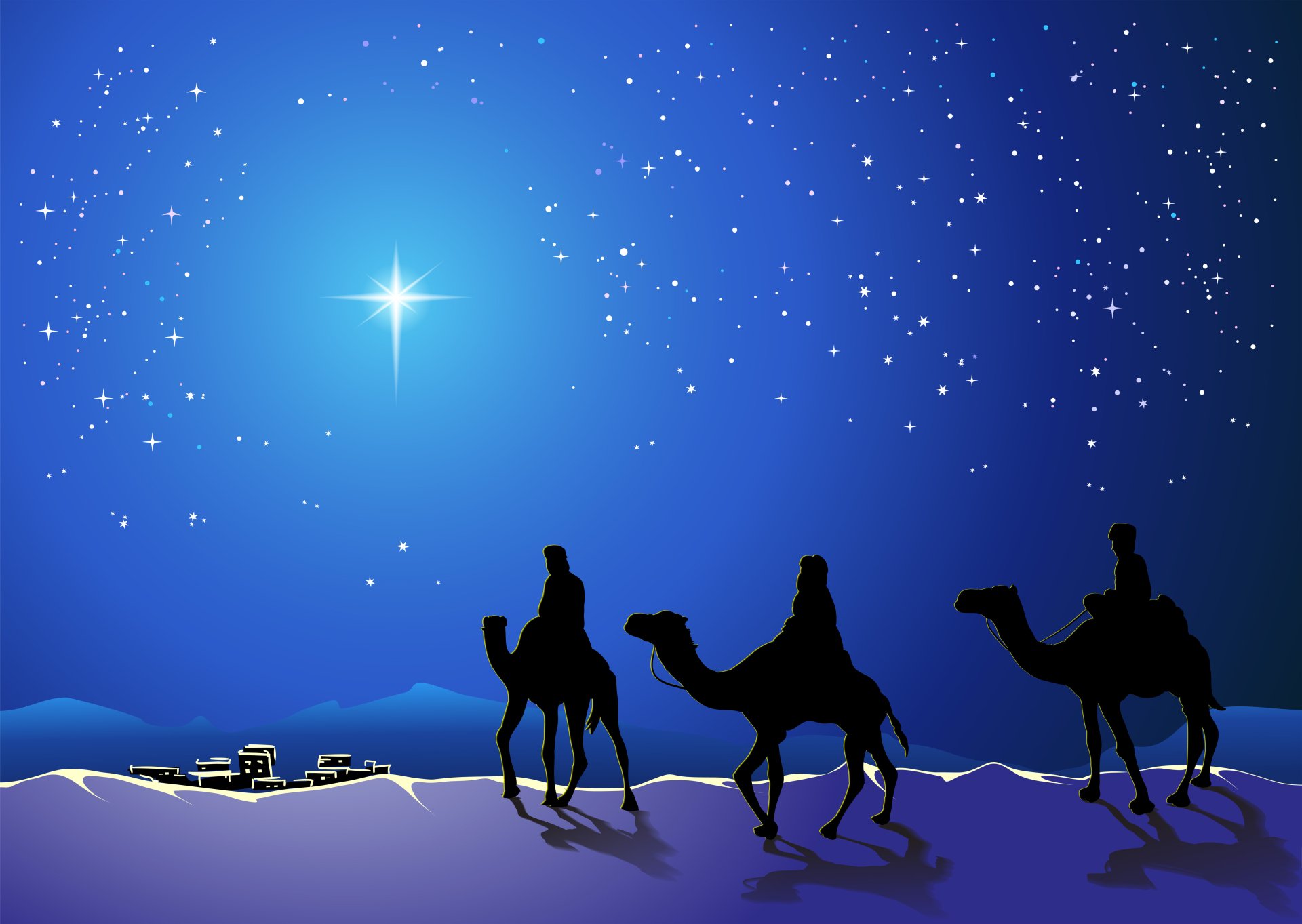 4K The Three Wise Men Wallpaper and Background Image