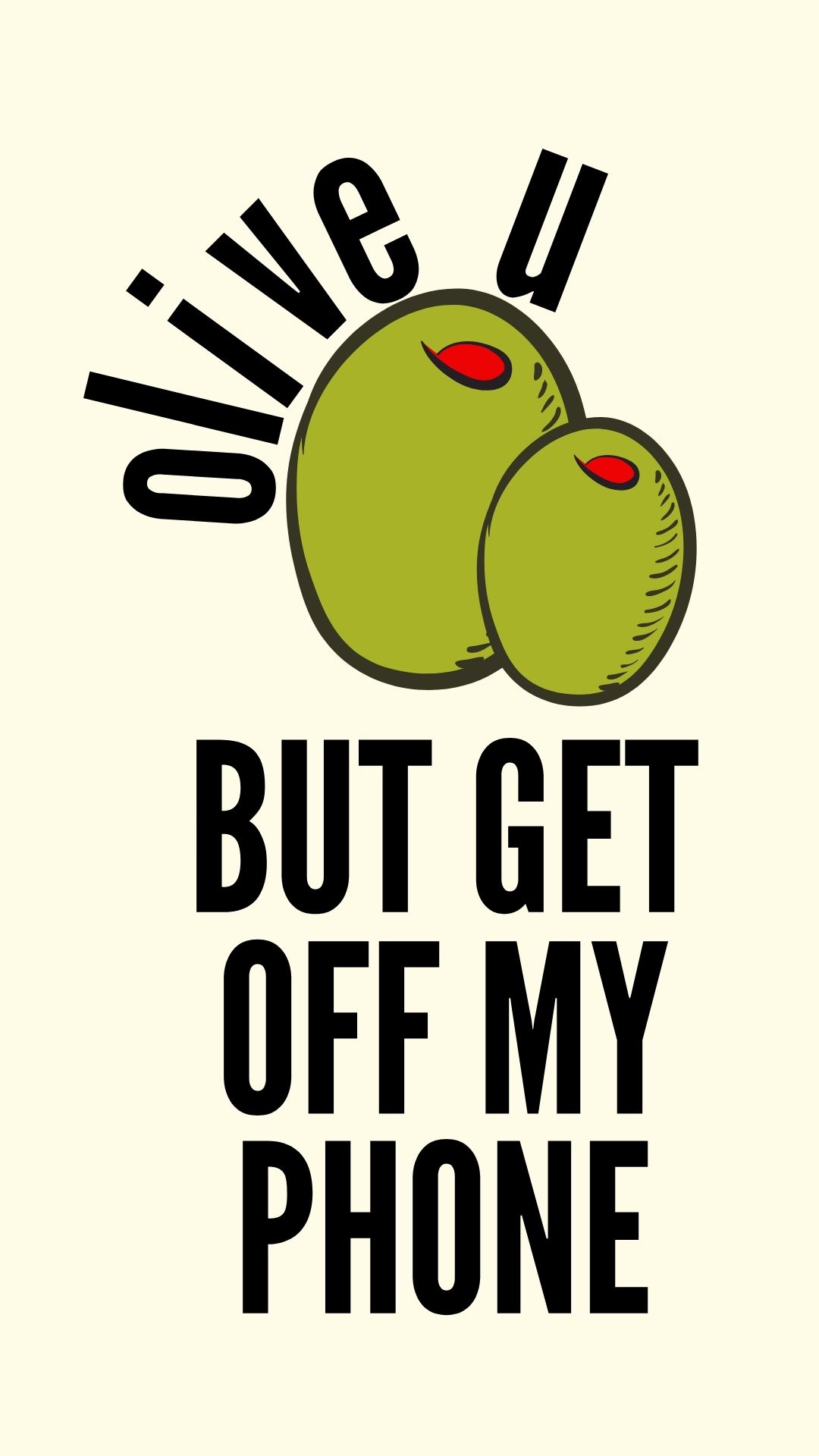 Cute Get Off My Phone Wallpaper