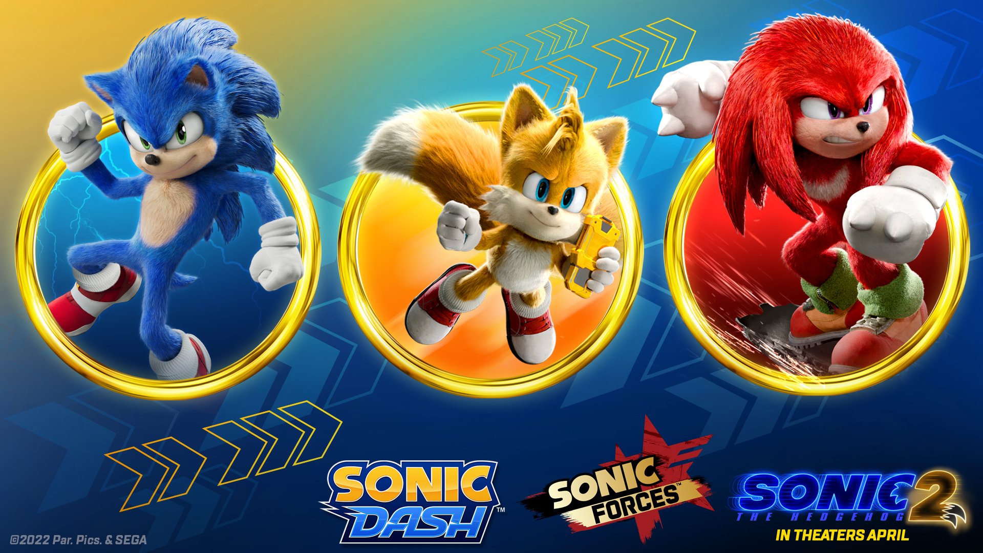 Sonic the Hedgehog auf Twitter: „Take the big screen action home with you with #SonicMovie2 events in Sonic Dash and Sonic Forces this month! �