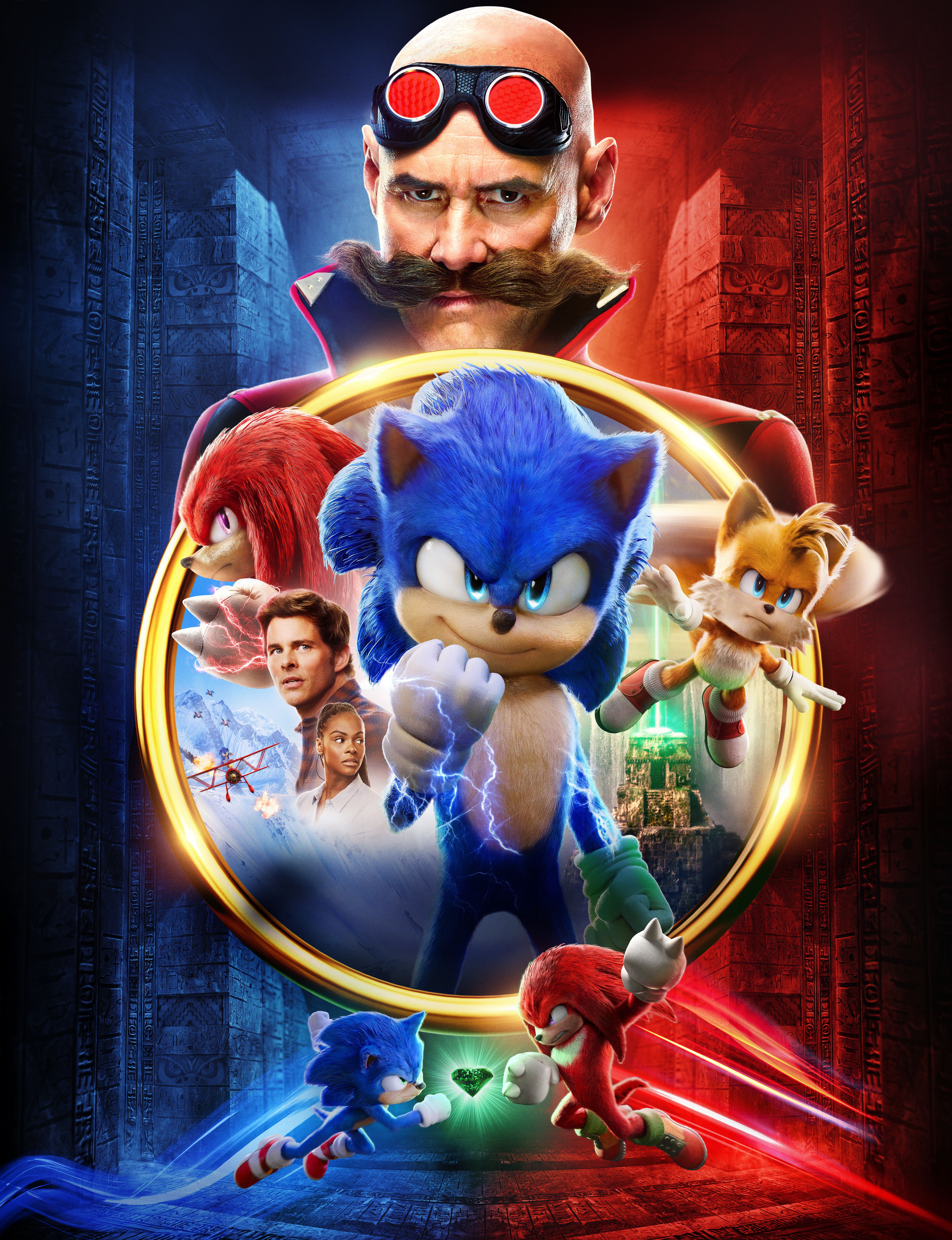 Sonic the Hedgehog 2 Wallpaper 4K, 2022 Movies, Jim Carrey, James Marsden, Movies