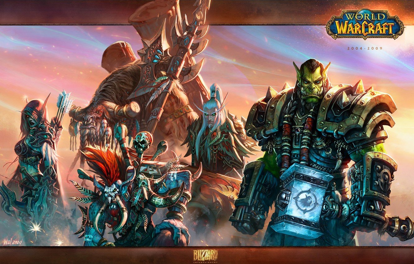 Wallpaper weapons, Blizzard, wow, world of warcraft, Silvana, Sylvanas Windrunner, Thrall, Horde, warchief, Vol'jin, Thrall, Vol'jin, Baine Bloodhoof, Horde, LOR'themar Theron, Lor'themar Theron image for desktop, section игры
