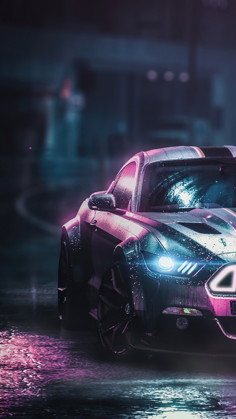 Ford Mustang Night HD Wallpaper Download Free
