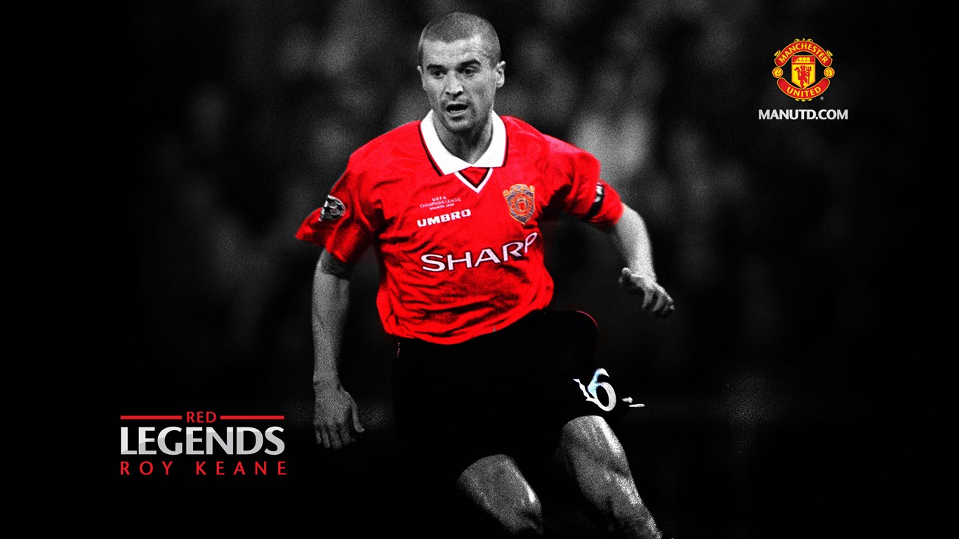 Roy Keane Red Legends Manchester United Wallpaper