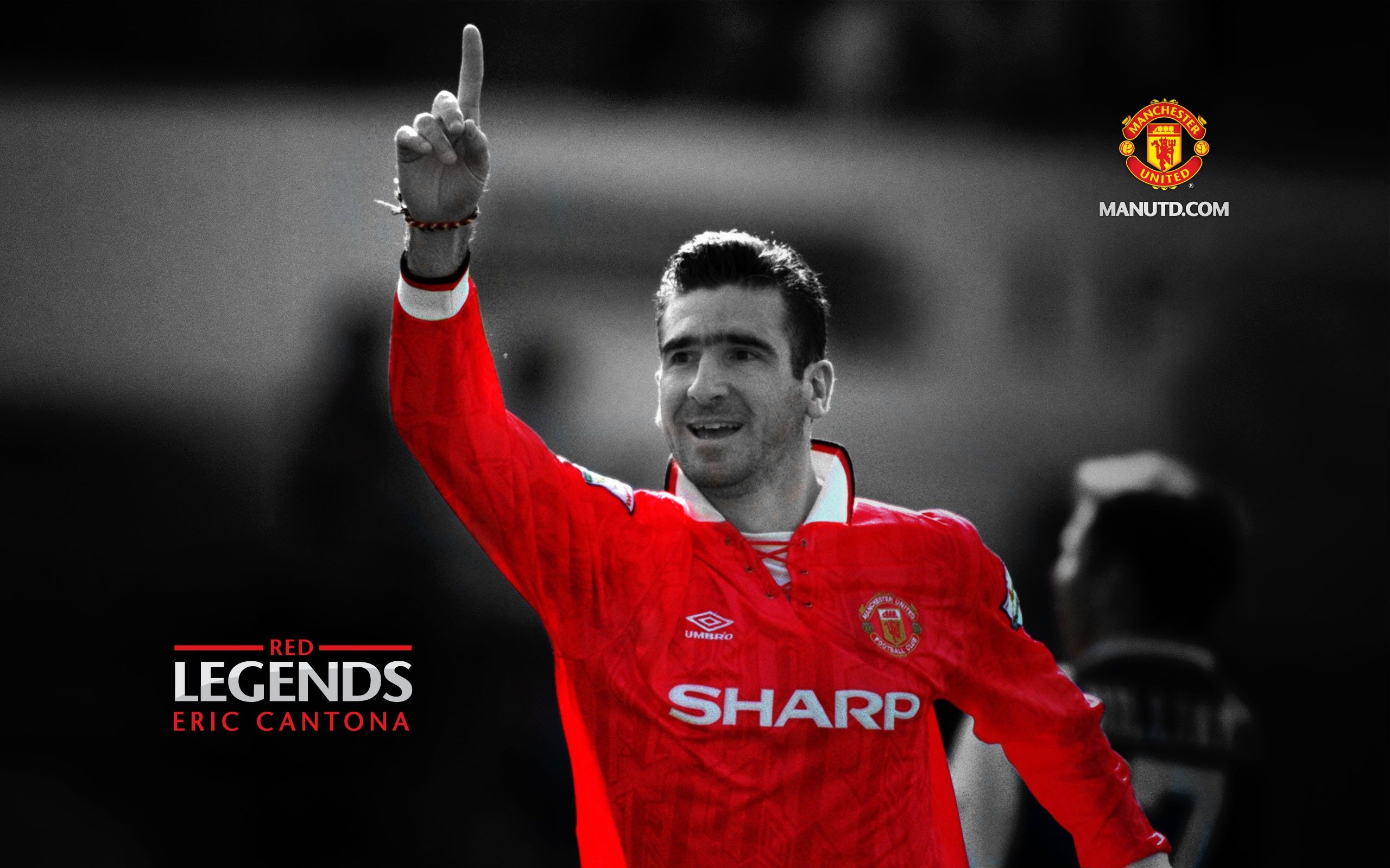 Eric Cantona Red Legends Manchester United Wallpaper