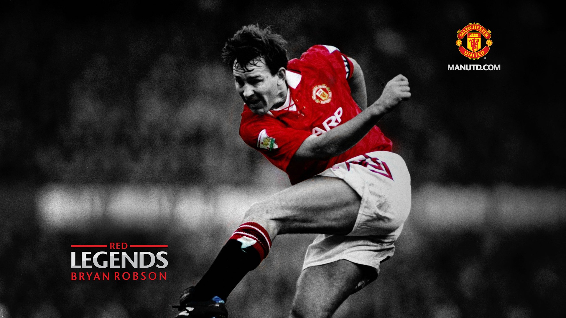 Bryan Robson Red Legends Manchester United Wallpaper