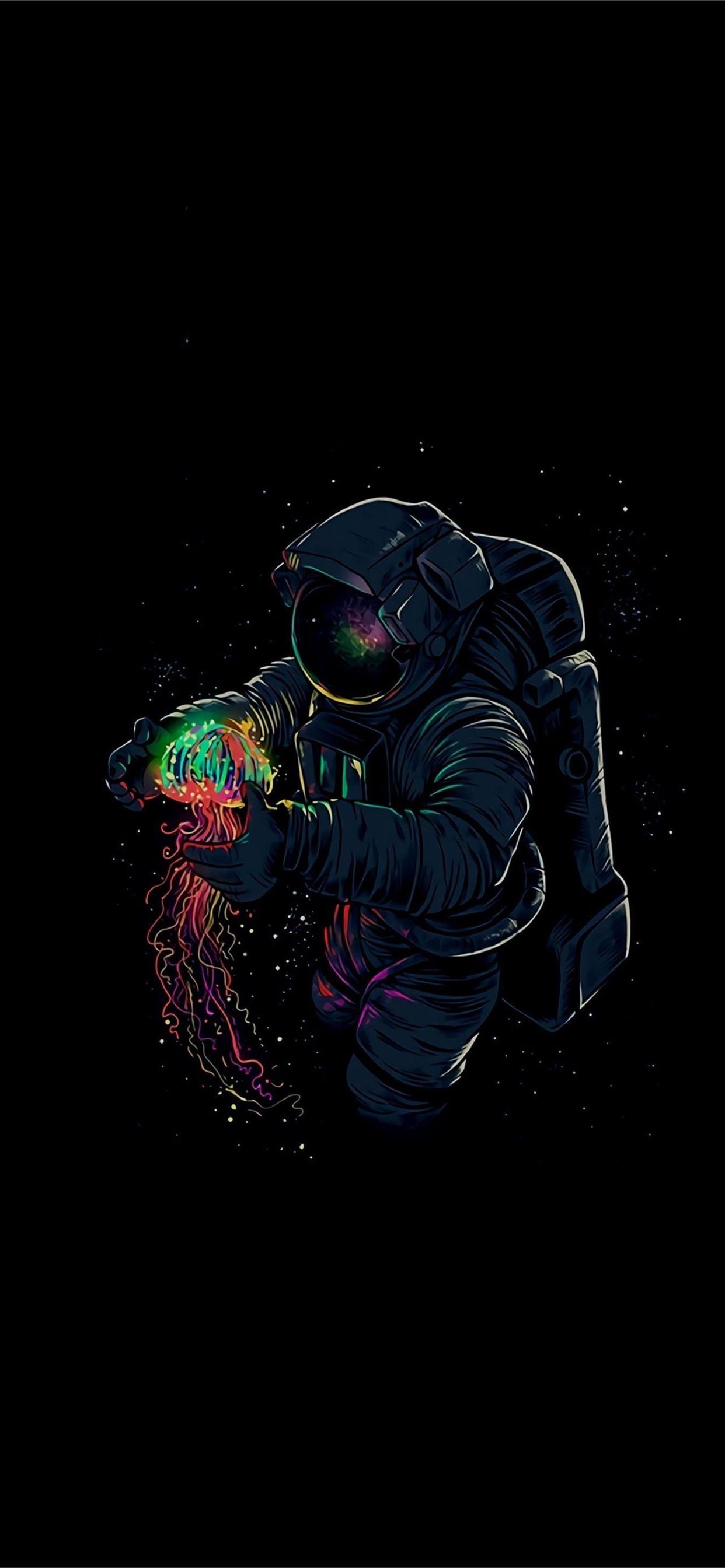 Minimalist Android Astronaut Cave iPhone Wallpaper Free Download