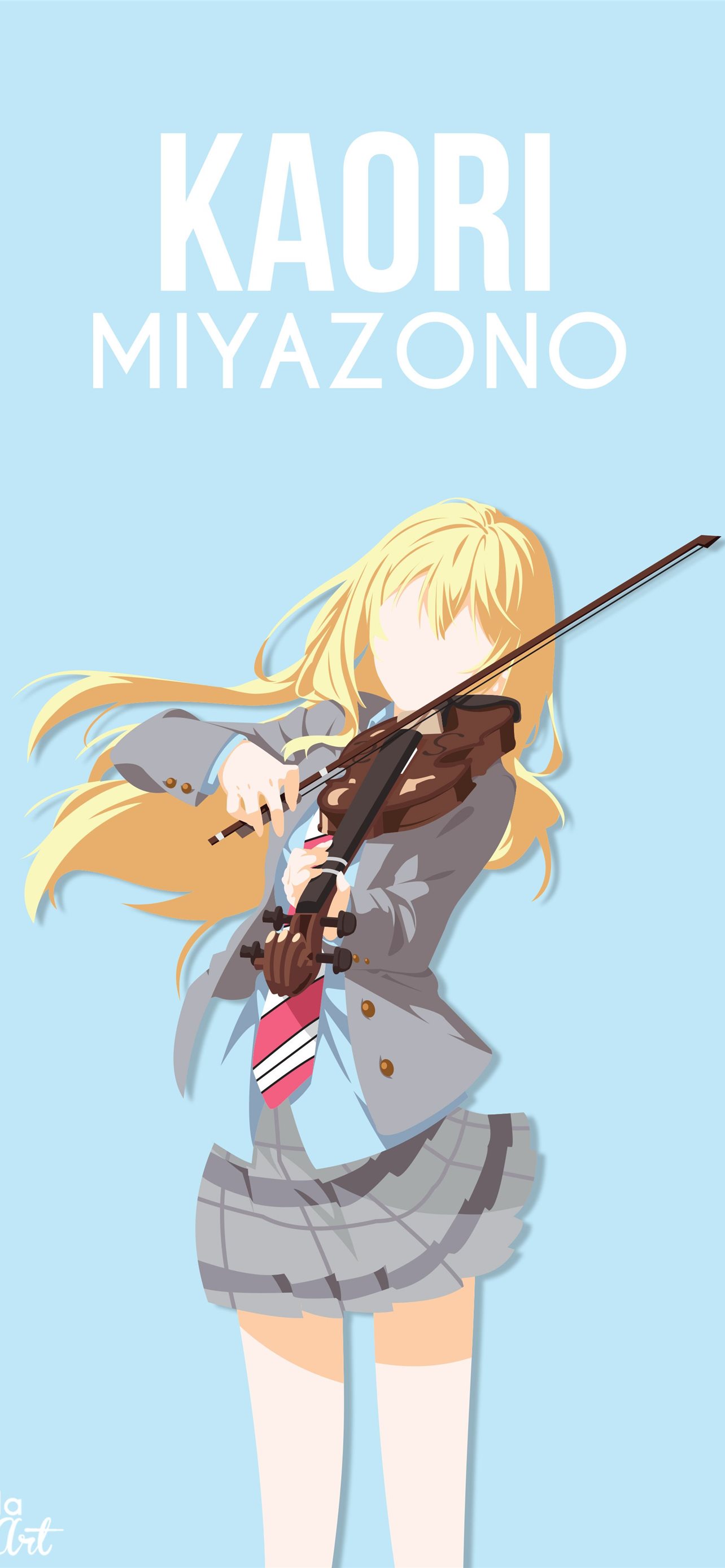 Minimalist Anime Your Lie In April top iPhone Wallpaper Free Download