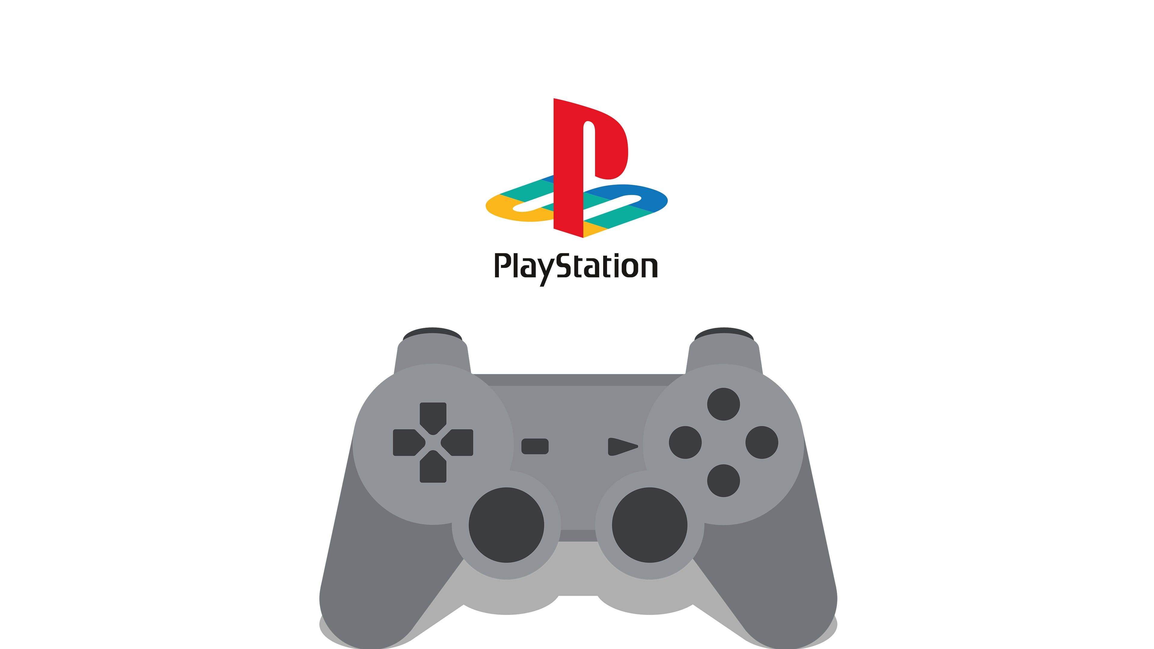 HD wallpaper: Sony PlayStation logo, video games, minimalism, controllers, simple background. Playstation logo, Ps vita wallpaper, Playstation