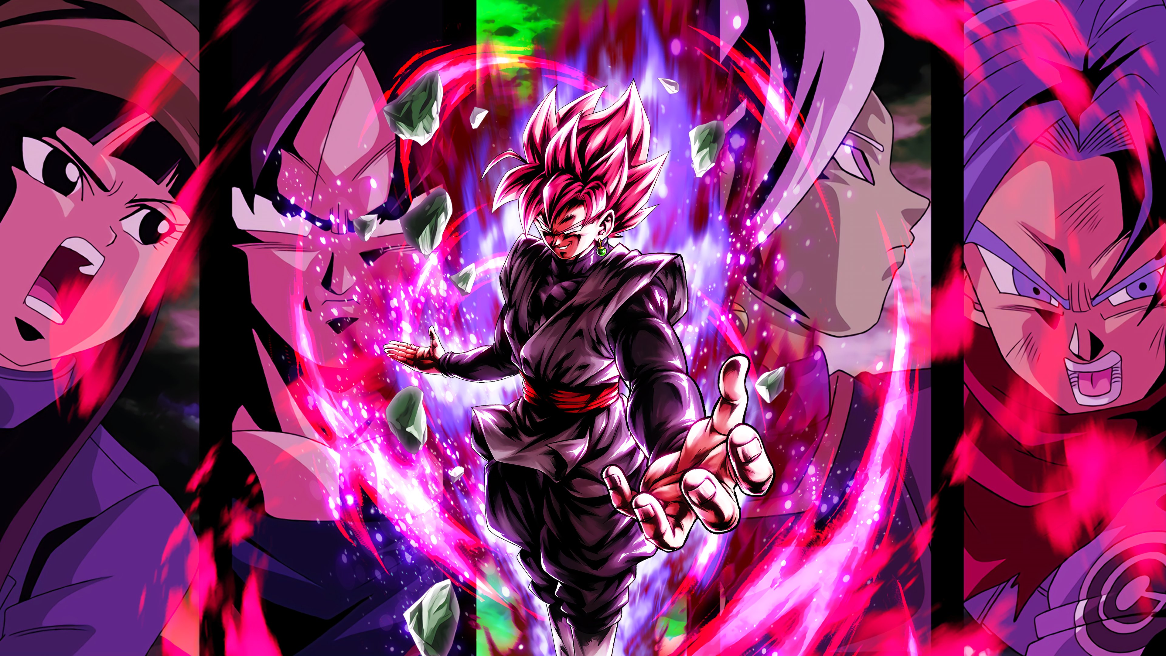 Hydros Saiyan Goku Black (Rose) Character Art + 4K PC Wallpaper + 4k Phone Wallpaper! #DBLegends #DragonBallLegends
