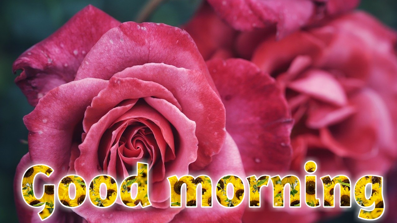 Good Morning Image With Flowers 2021 Morning Rose Image