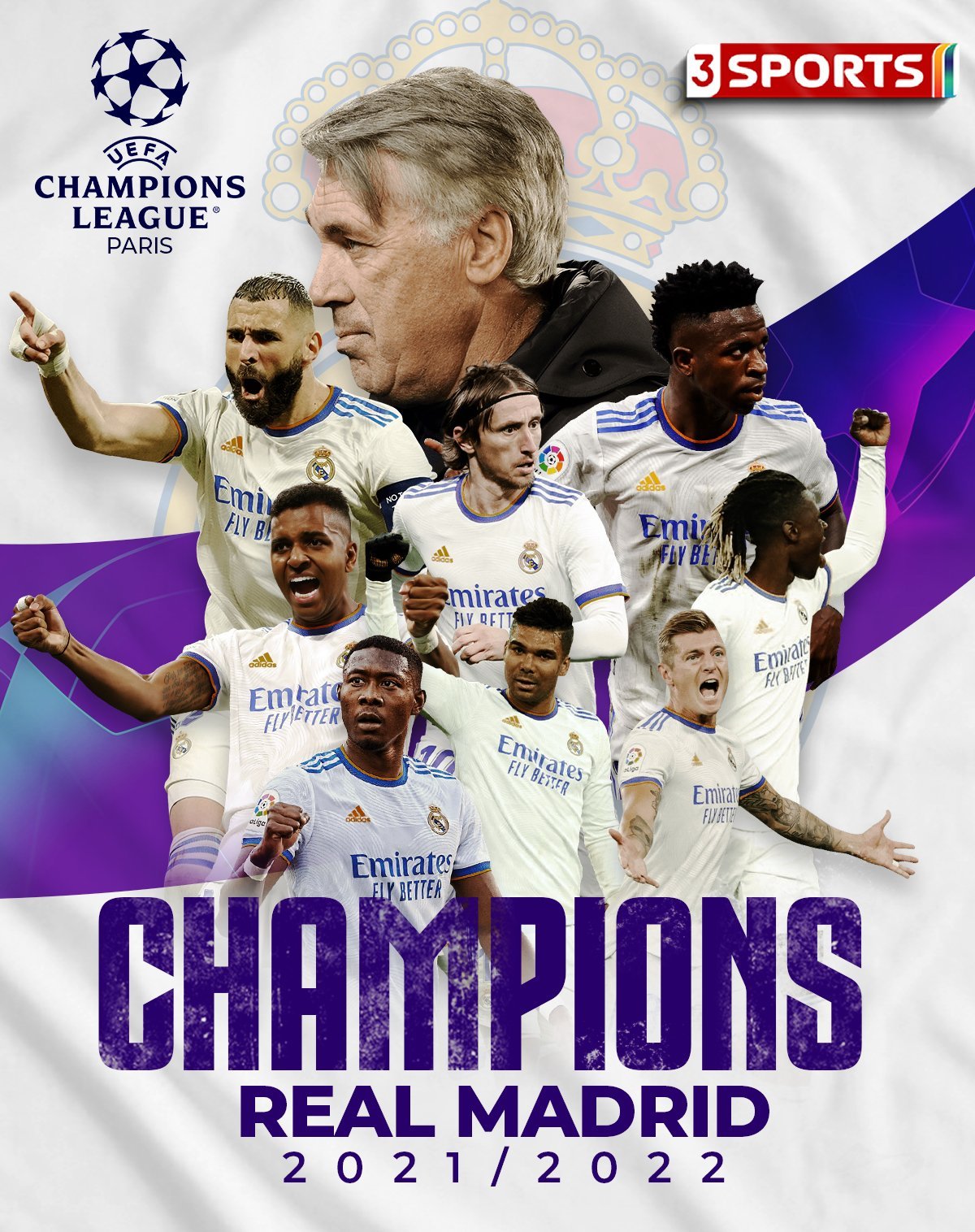 Real Madrid UEFA Champions League Champions 2022 wallpapers