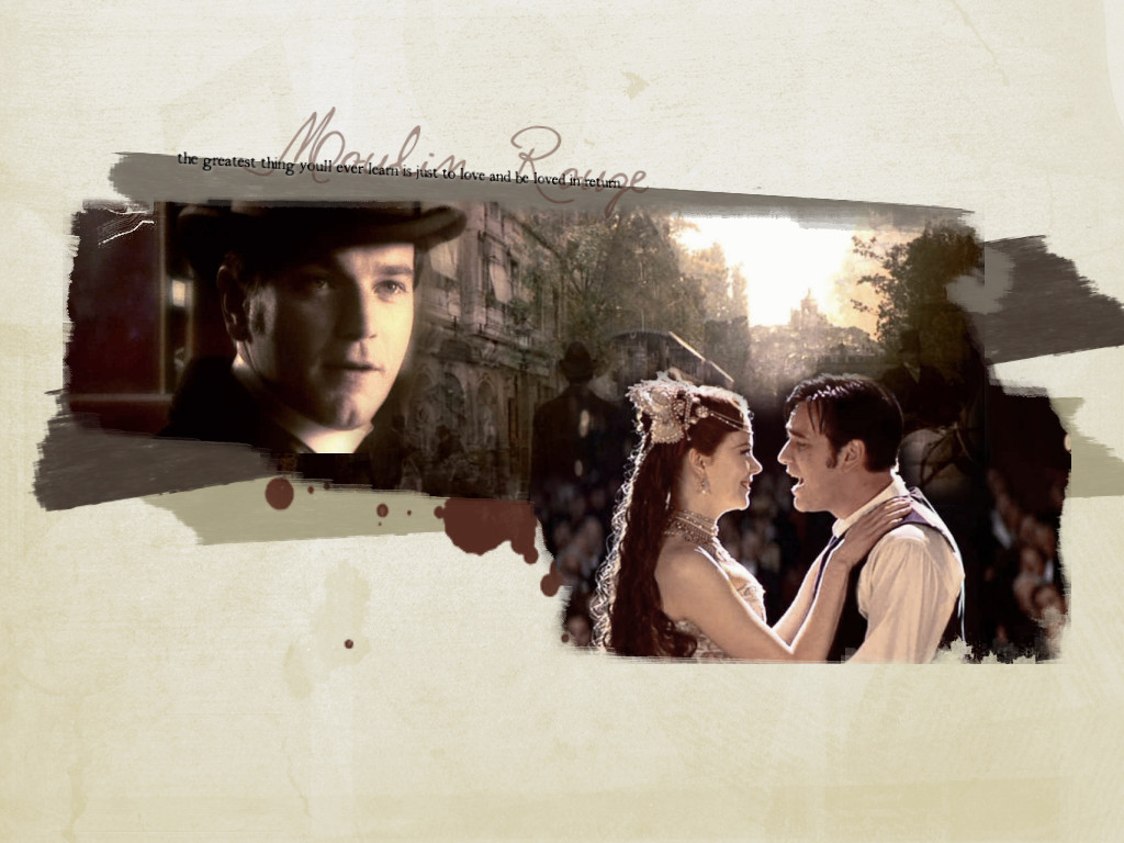 Satine & Christian Rouge Wallpaper