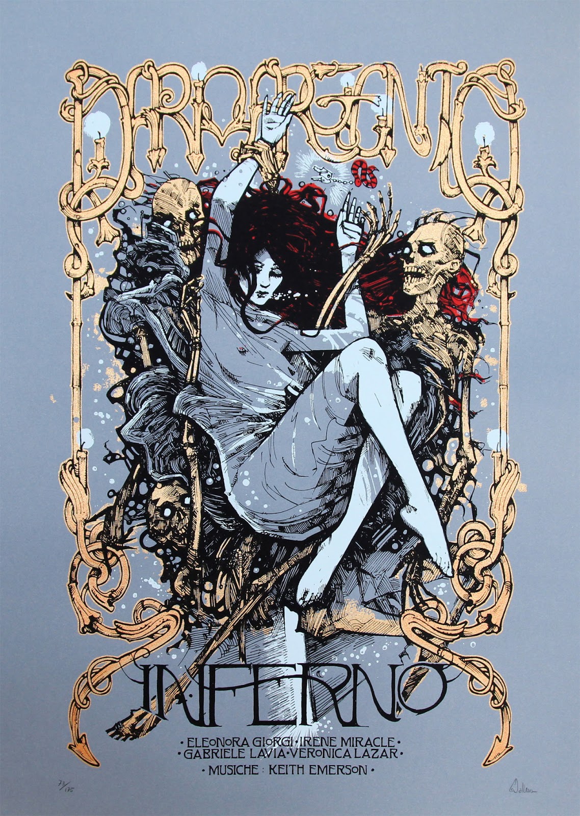 INSIDE THE ROCK POSTER FRAME BLOG: Malleus Dario Argento Inferno Movie Poster Release Details