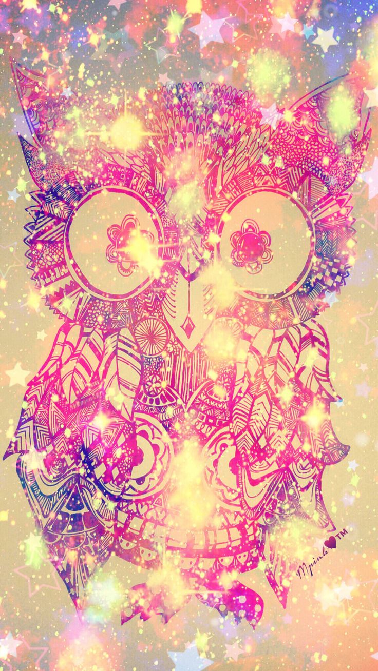 Neon Owl Galaxy Wallpaper #androidwallpaper #iphonewallpaper #wallpaper #galaxy #sparkle #glitter #locksc. Galaxy wallpaper, Owl wallpaper, Galaxy phone wallpaper