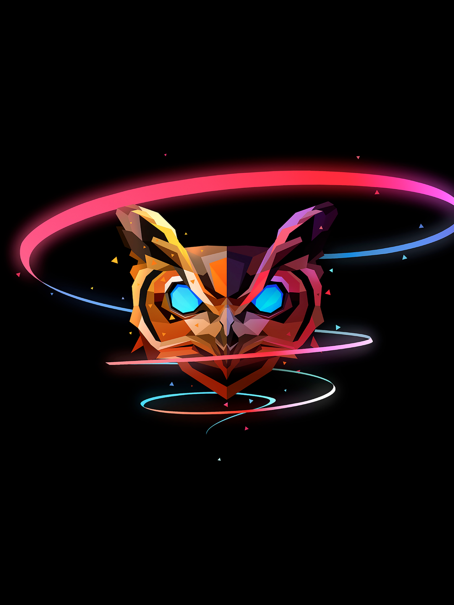 Neon Owl Wallpapers - Wallpaper Cave