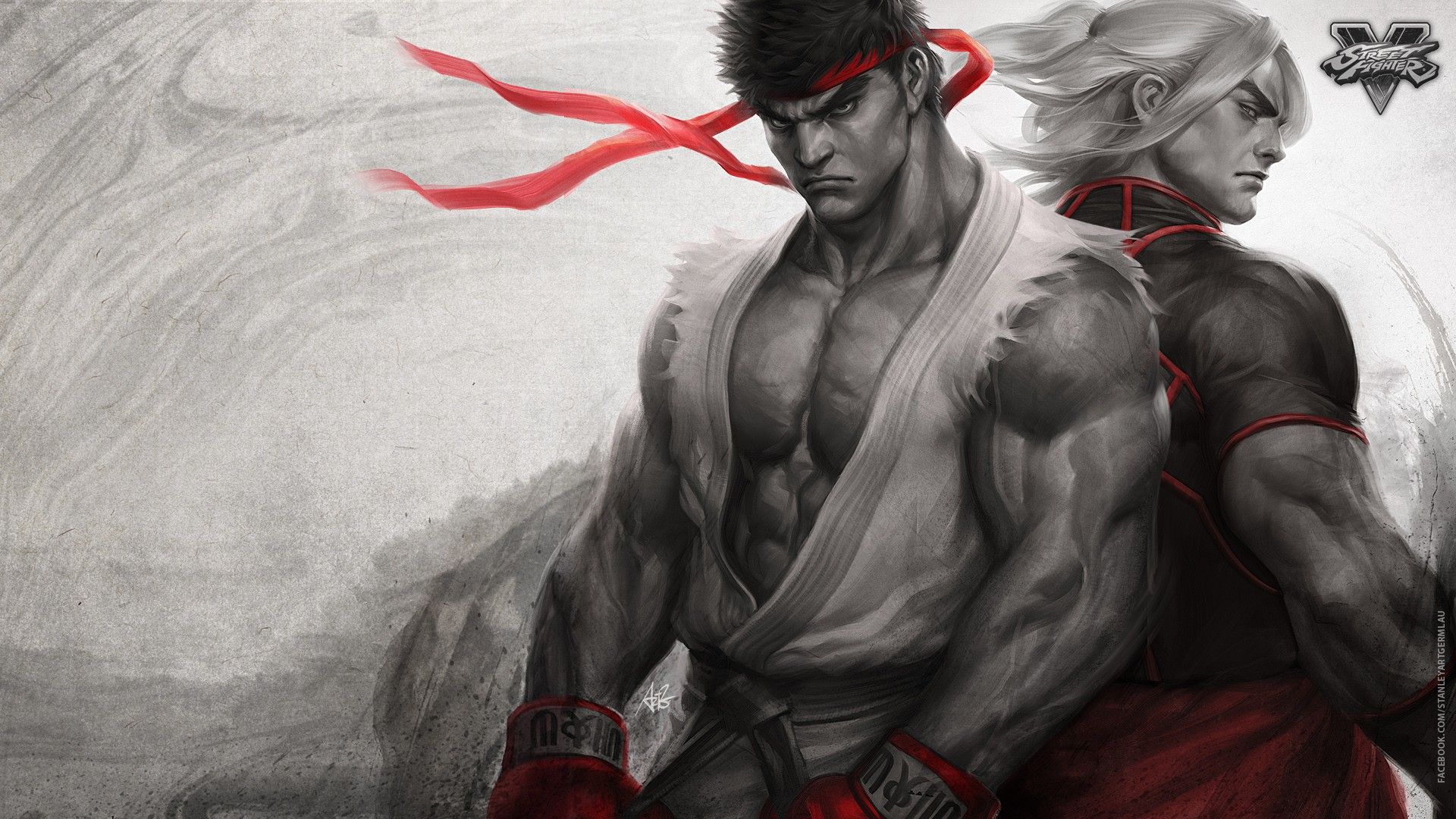 Ryu, Ken, Street Fighter V. Street fighter wallpaper, Street fighter art, Ken street fighter