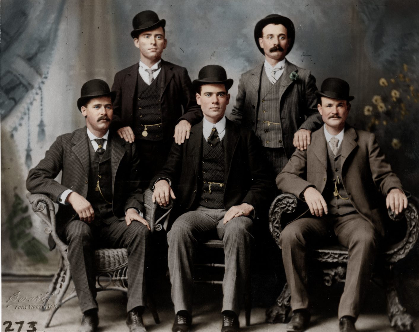 Photo of Butch Cassidy's Wild Bunch in Color, 1900