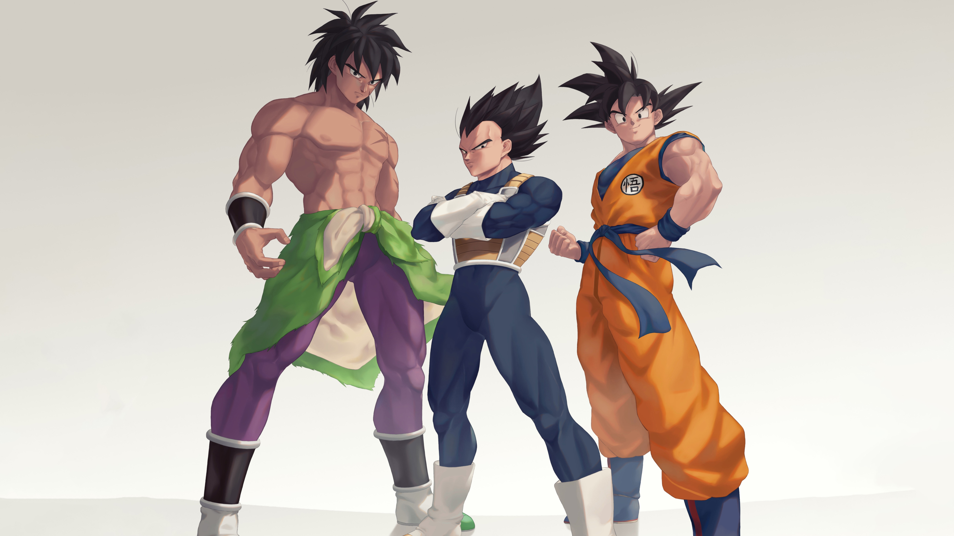 Goku And Vegeta And Broly