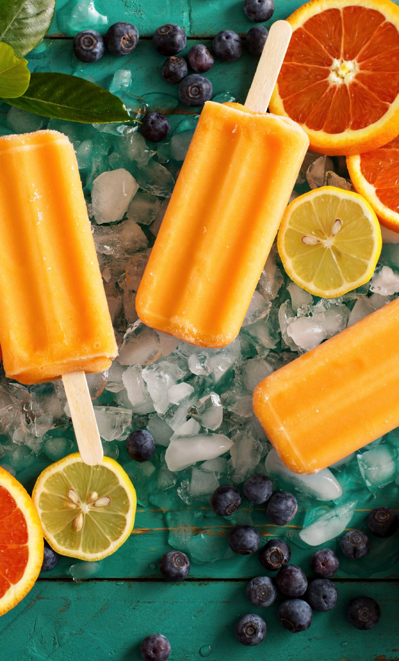 Ice Candies, Slices, Fruits, Blueberry, Mango, Summer, 8 Plus Background Summer